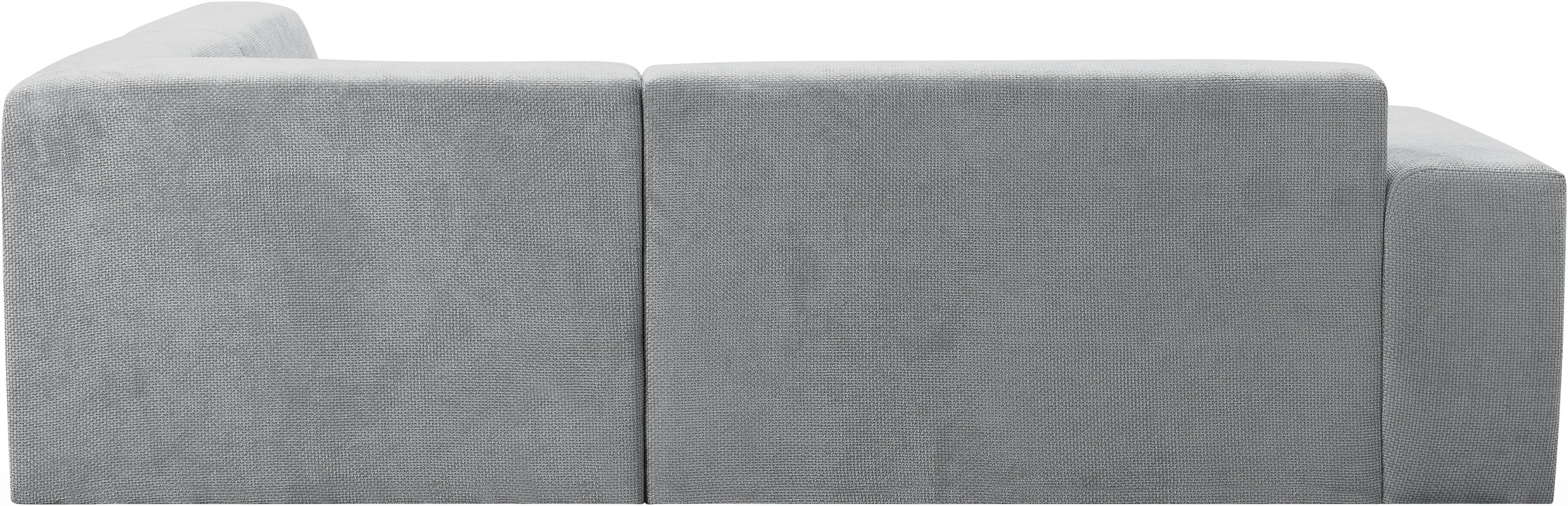 WERK2 Ecksofa »Zeus-M, tolles Sofa mit schönen Details, L-Form« Curvy Trend Garnitur, urbane Optik, komfortable Wellenunterfederung