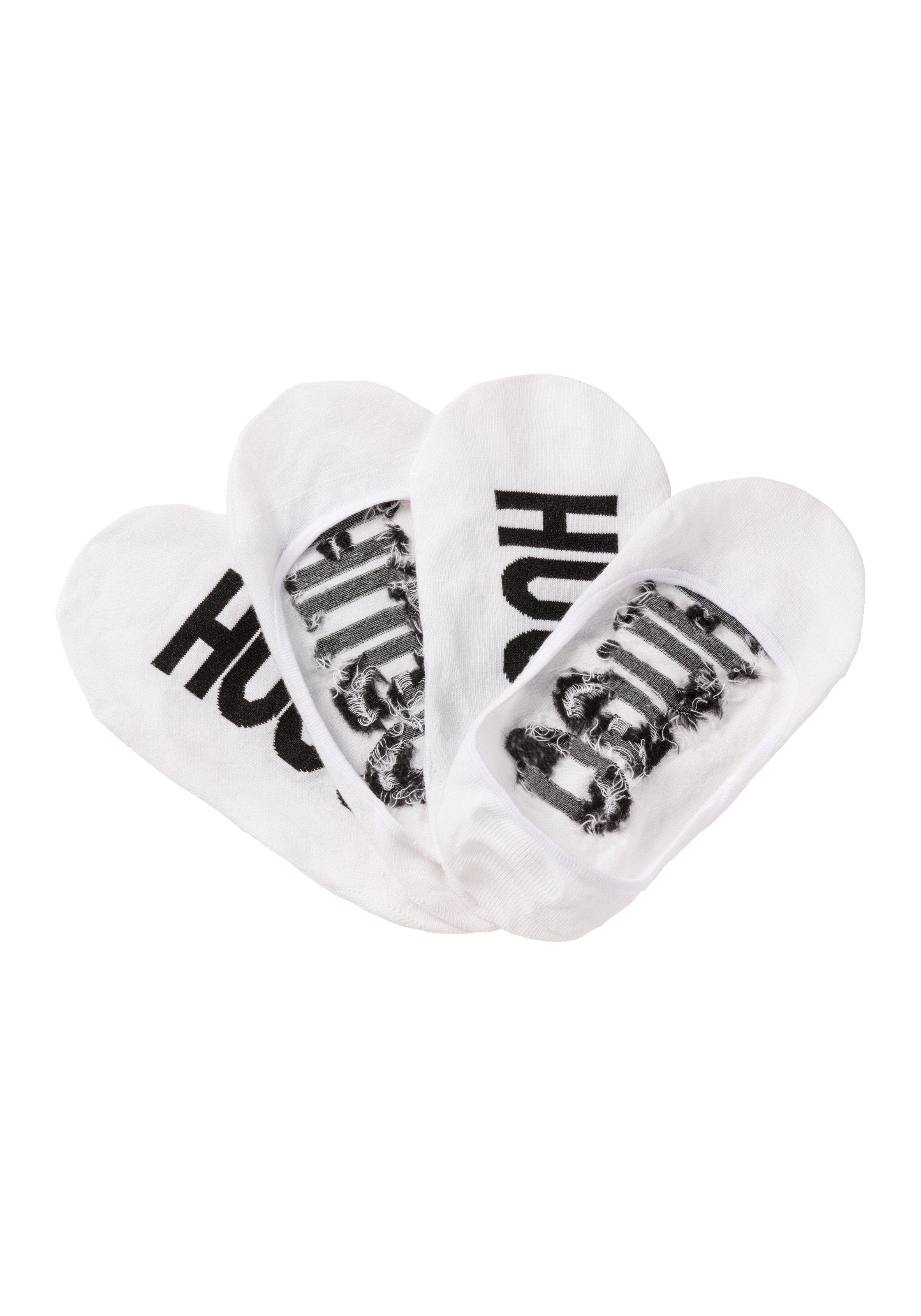 HUGO Underwear Sneakersocken »2P INVISIBLE W«, (Packung, 2 Paar, 2er), mit HUGO Logoschriftzug unter der Sohle