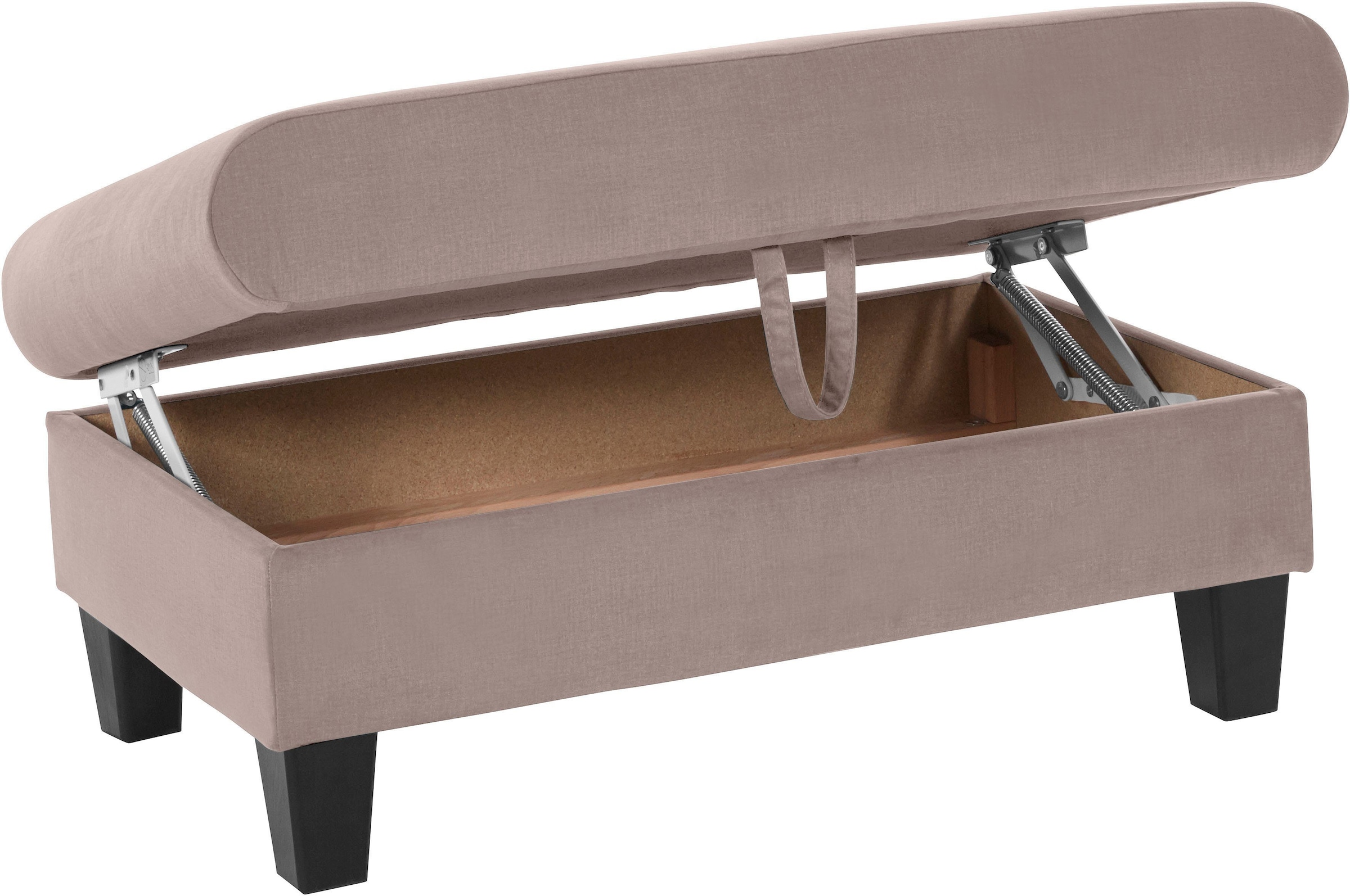 COTTA Polstergarnitur »Morven L-Form«, (Set), Set bestehend aus: Ecksofa mit Kopfteilverstellung & Hocker