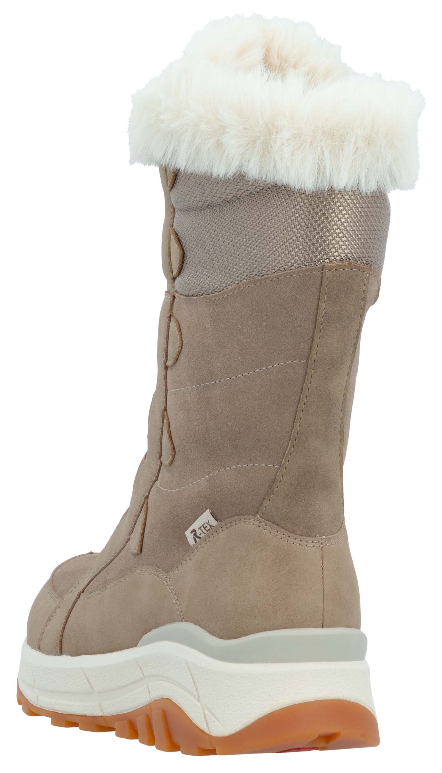 Rieker EVOLUTION Winterboots, Schneeboots, Winterboots mit Lammwollfutter, Fiber Grip Laufsohle