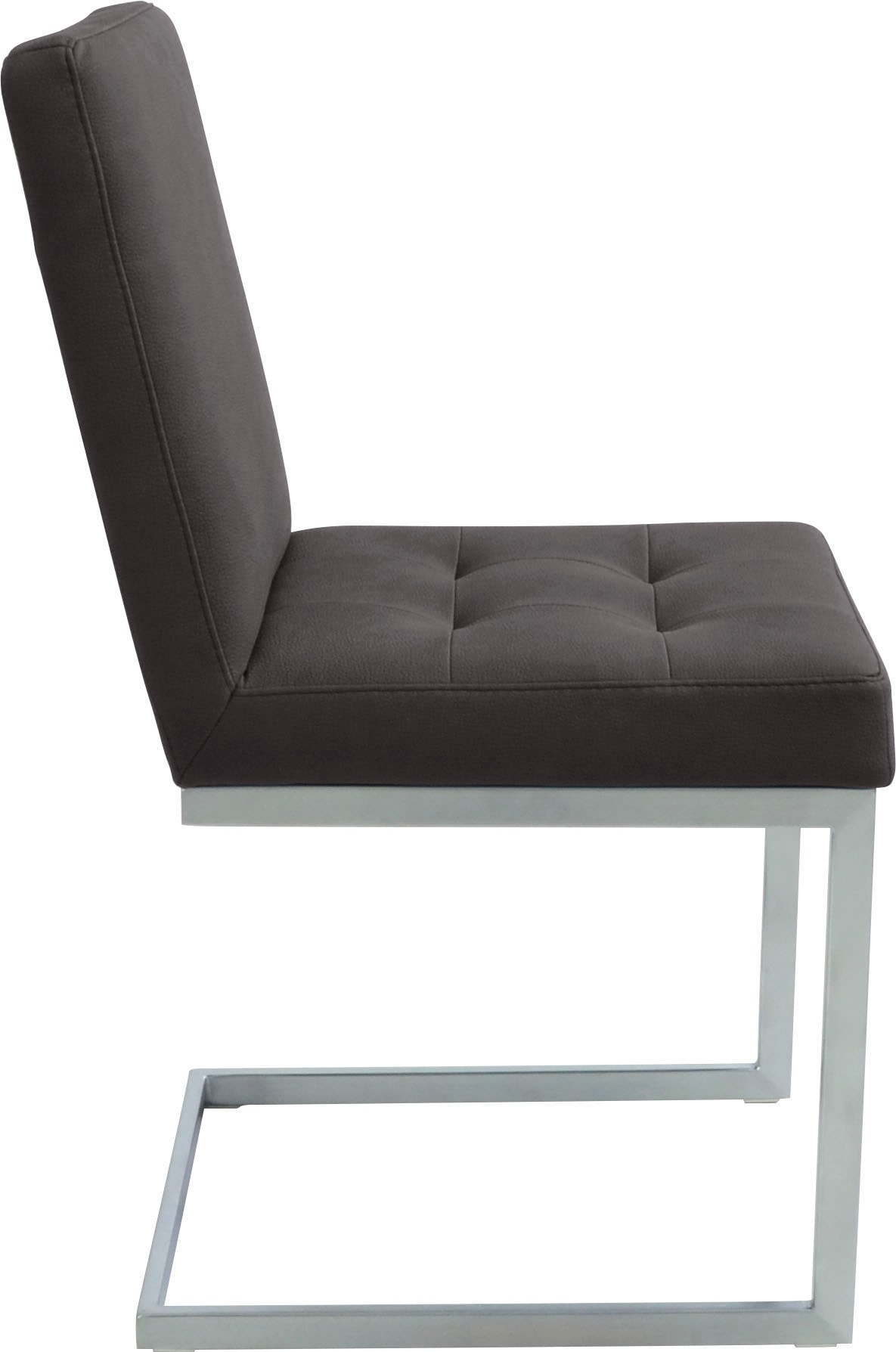 K+W Komfort & Wohnen Eckbankgruppe »Spider II« Set, 4 Stk. tlg. langer Schenkel 195cm, 2 Freischwinger, Auszugstisch in Breite 120 cm