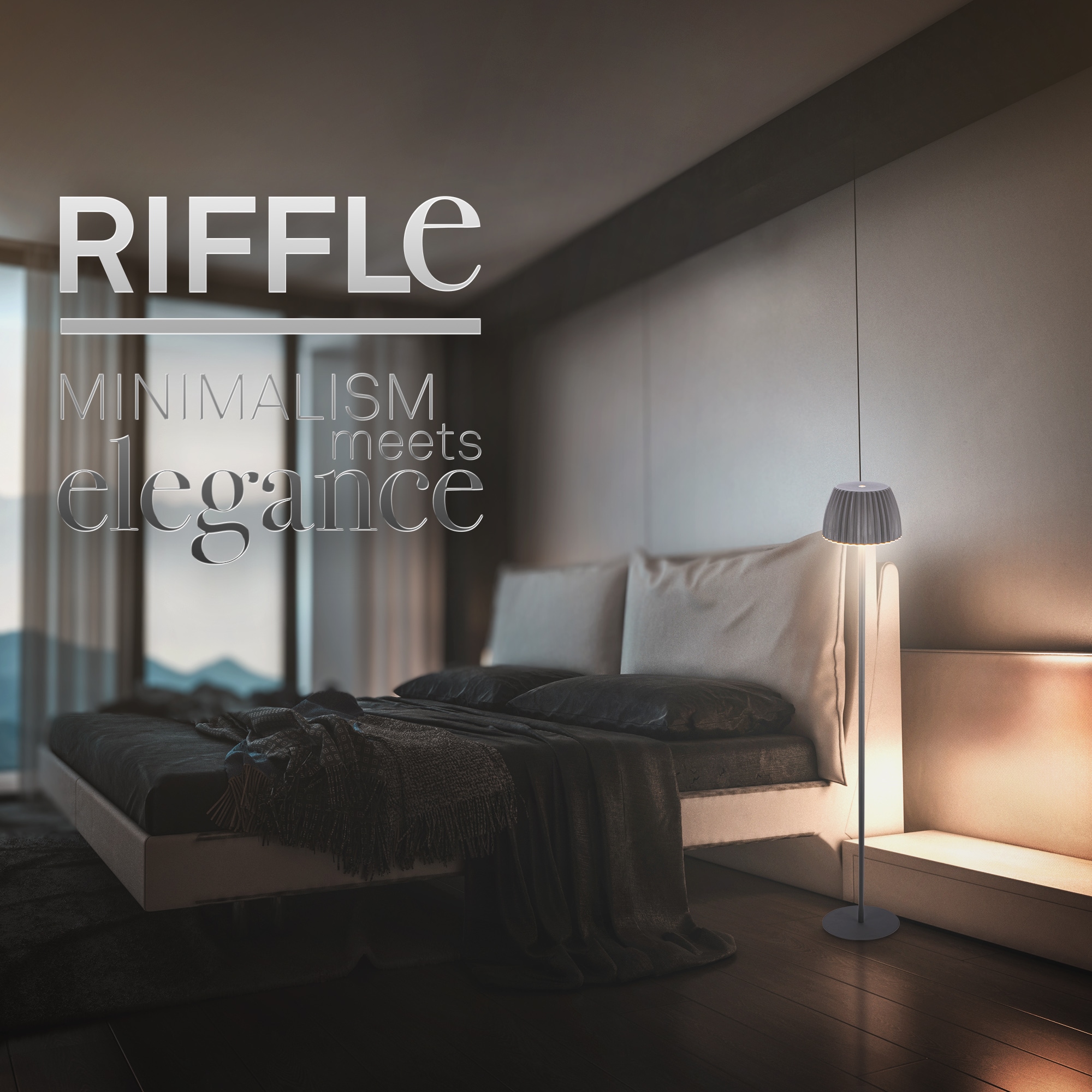 Briloner Leuchten LED Stehlampe »Akku LED Stehleuchte Riffle«