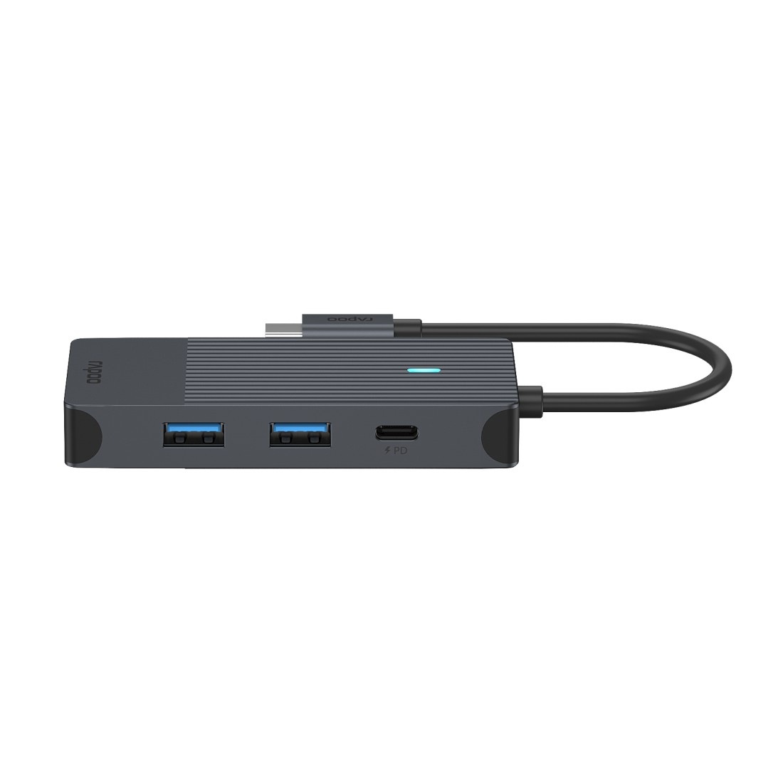 Rapoo USB-Adapter »UCM-2001 USB-C Multiport Adapter, 4in1, Grau«, USB-C zu HDMI-USB 3.0 Typ A, 15 cm