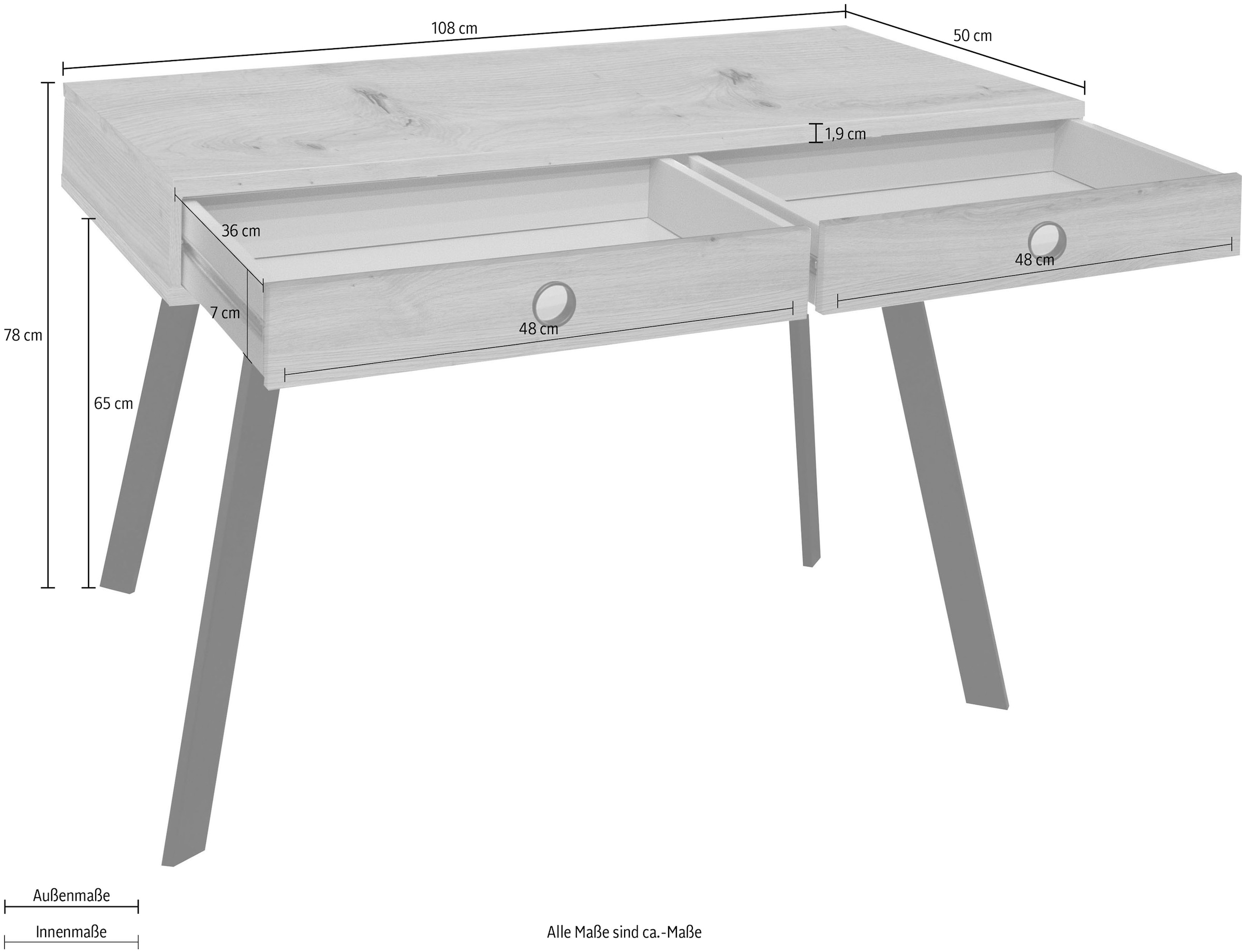 Mäusbacher Schreibtisch »Big System Office« Breite 108 cm