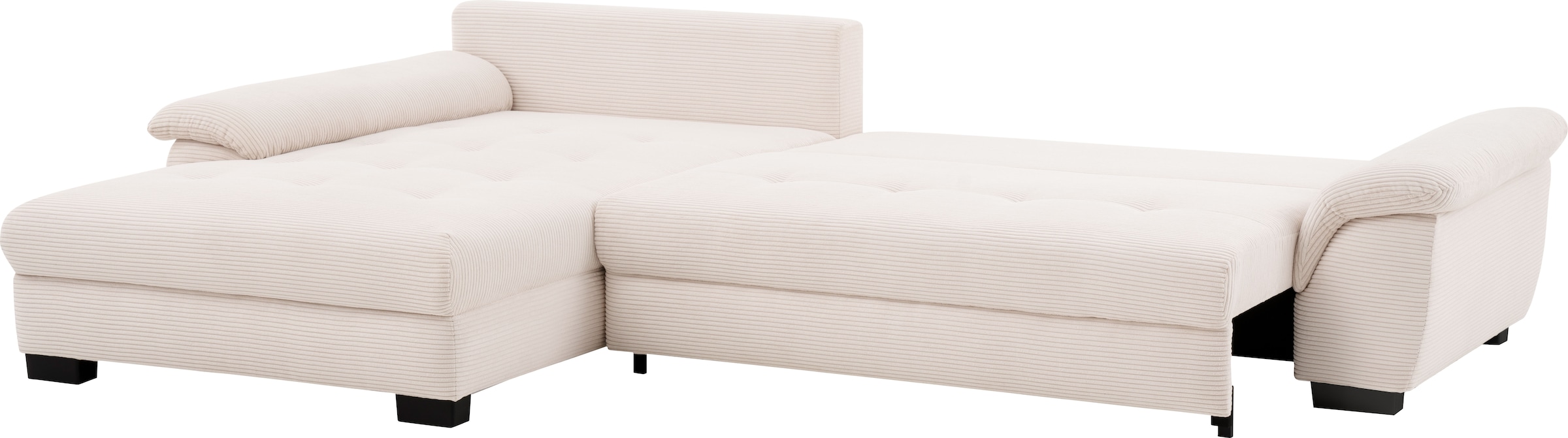 Mr. Couch Ecksofa »Dario, L-Form, mit Bett und Bettkasten« wahlweise mit Kaltschaum