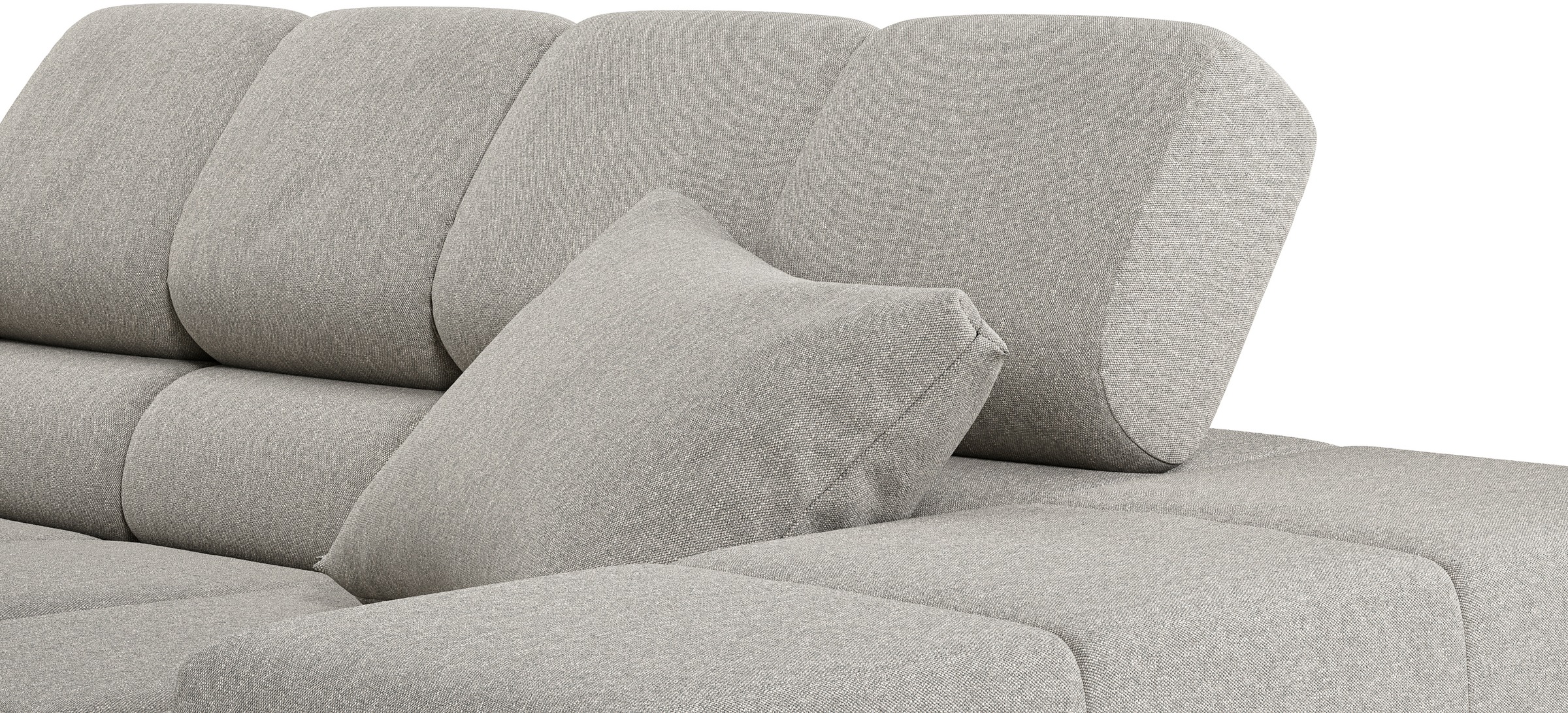 INOSIGN Ecksofa »Ancona incl. Kopfteilverstellung, Breite 319cm, L-Form«, wahlweise motorische Sitztiefenverstellung, auch in Cord + Easy Care