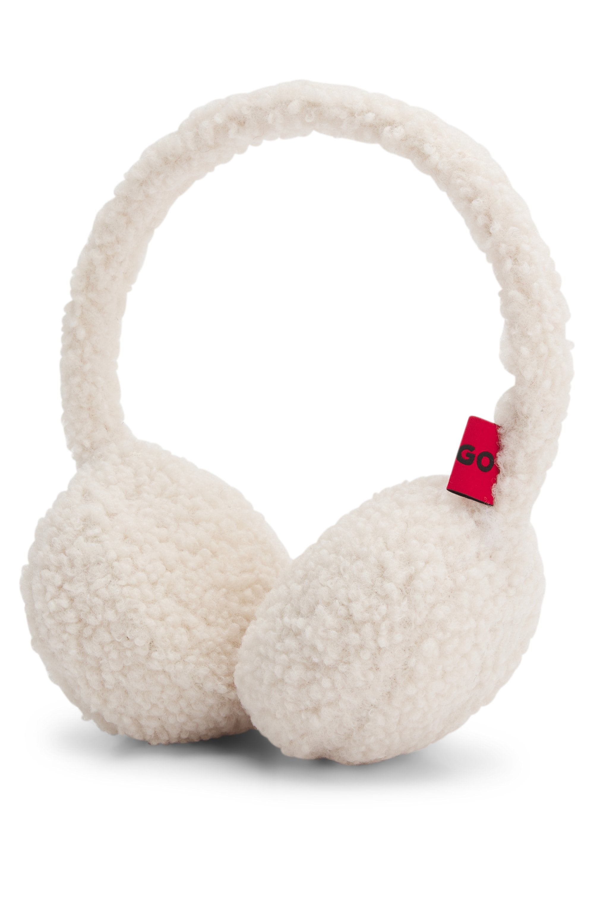 HUGO Ohrenwärmer »Claudya«, mit tonaler Stickerei, Teddy
