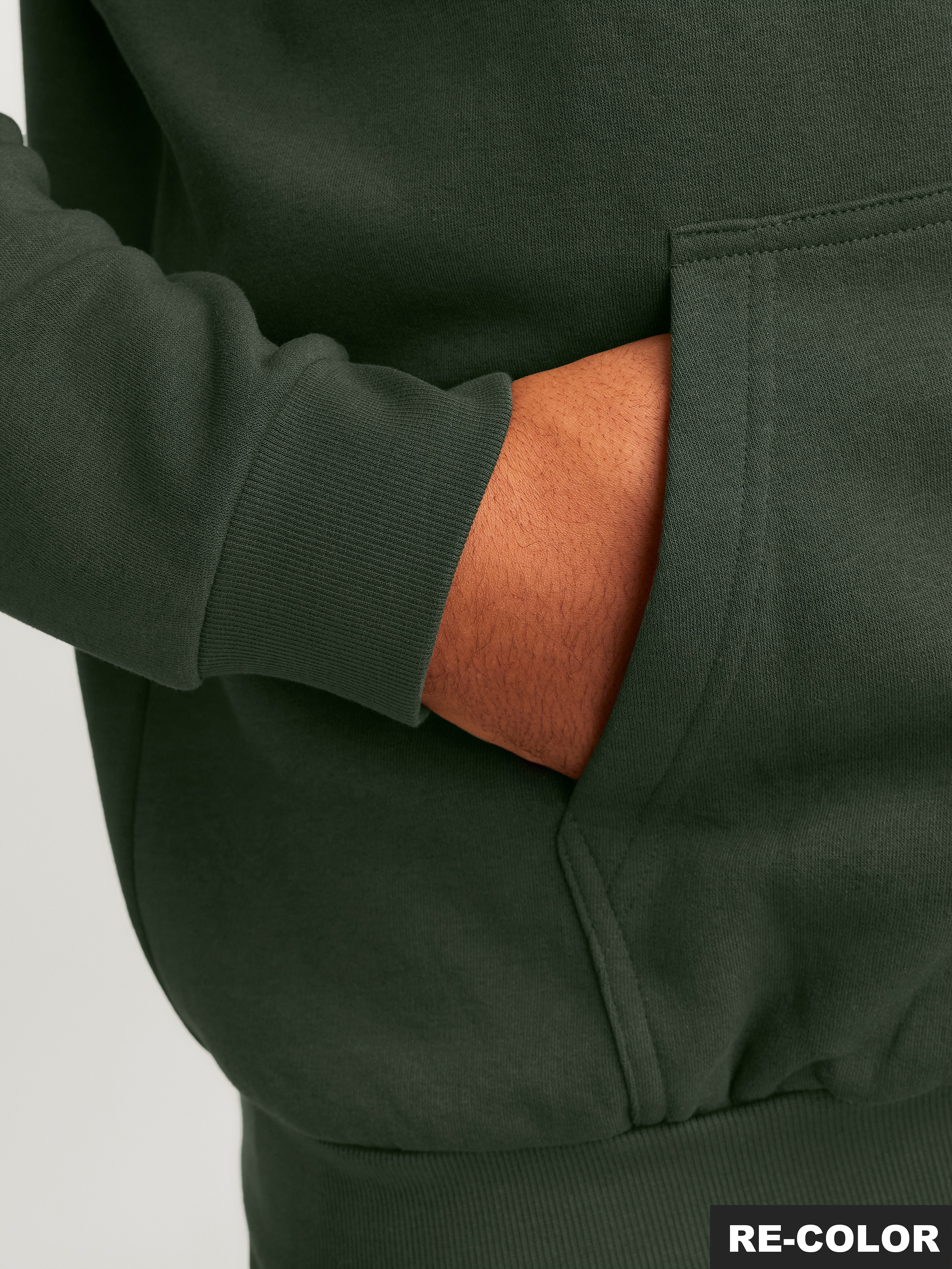 Jack & Jones PlusSize Kapuzensweatshirt »JJEBRADLEY SWEAT HOOD NOOS PLS«, mit Rippbündchen