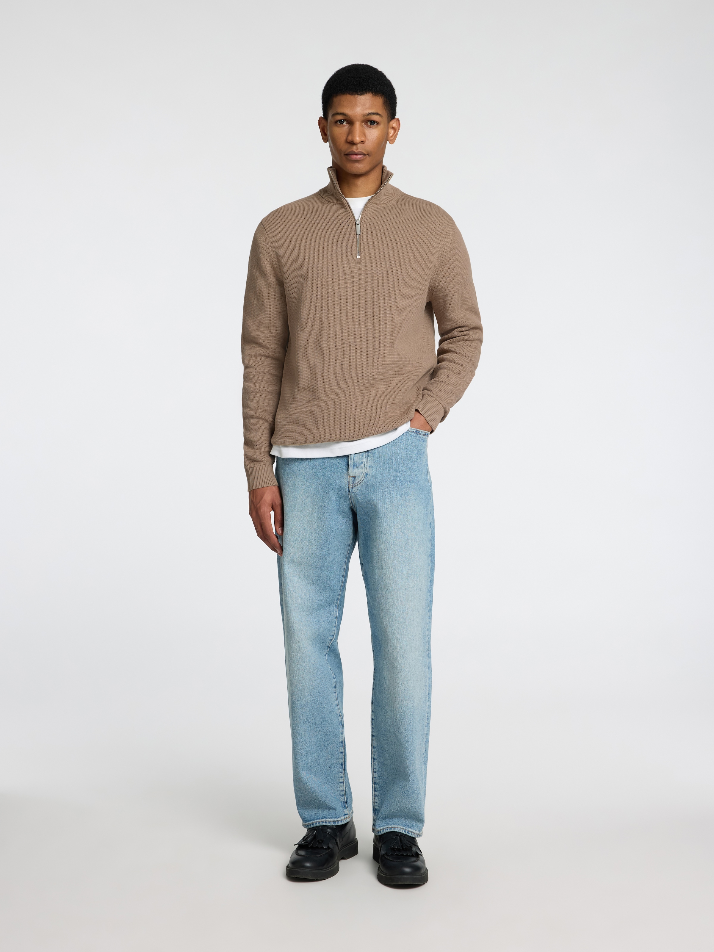 SELECTED HOMME Troyer »SLHDANE LS KNIT STRUCTURE HALF ZIP NOOS«