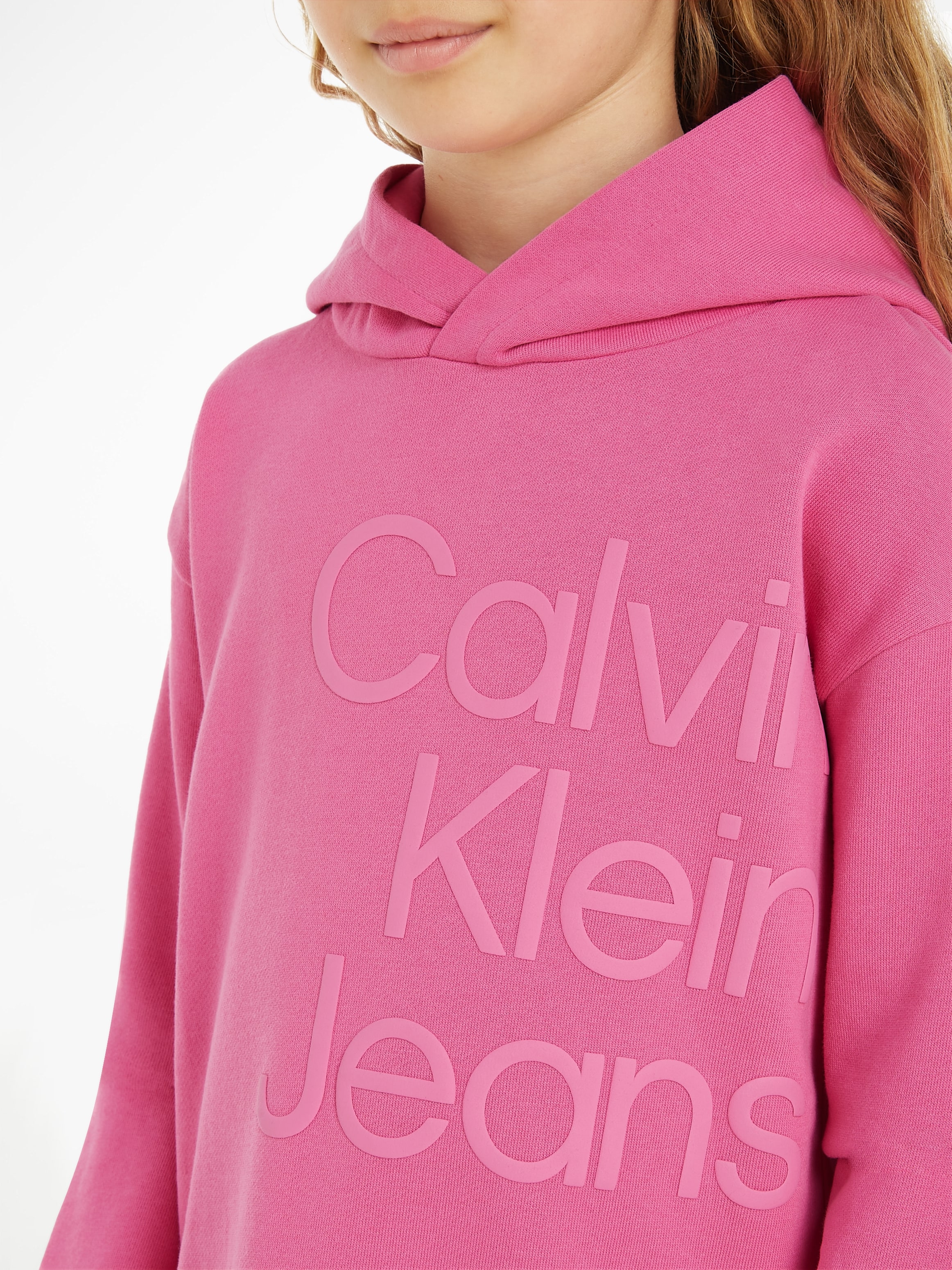 Calvin Klein Jeans Sweatkleid »PUFF mit DRESS«, LS HOODIE Logoschriftzug bei UNIVERSAL online LOGO HERO