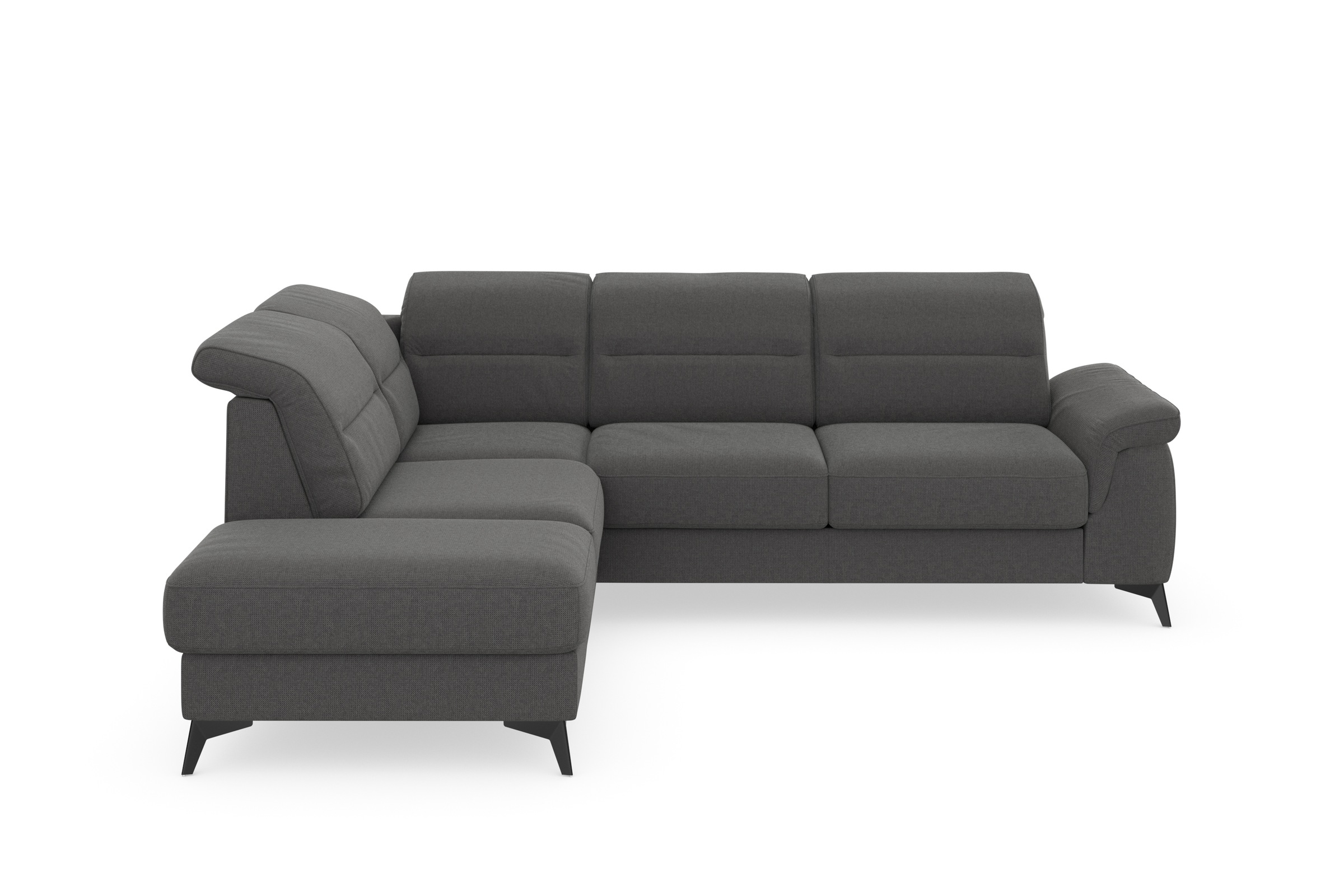 sit&more Ecksofa »Sinatra L-Form«, mit Ottomane, optional mit Kopfteilverstellung und Armteilfunktion