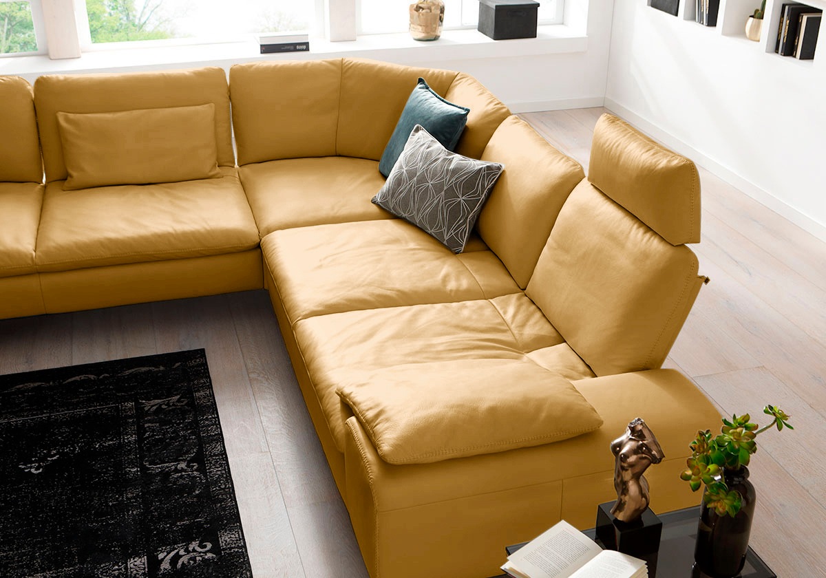W.SCHILLIG Ecksofa »valentinoo, Designsofa, elegant und bequem, L-Form«, (Set), mit Sitztiefenverstellung, Breite 318 cm