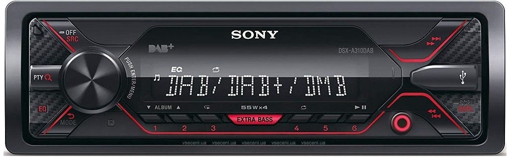 Sony Autoradio »DSX-A310KIT«, (UKW ➥ (DAB+) 220 XXL Garantie W) mit Jahre UNIVERSAL | RDS-Digitalradio 3