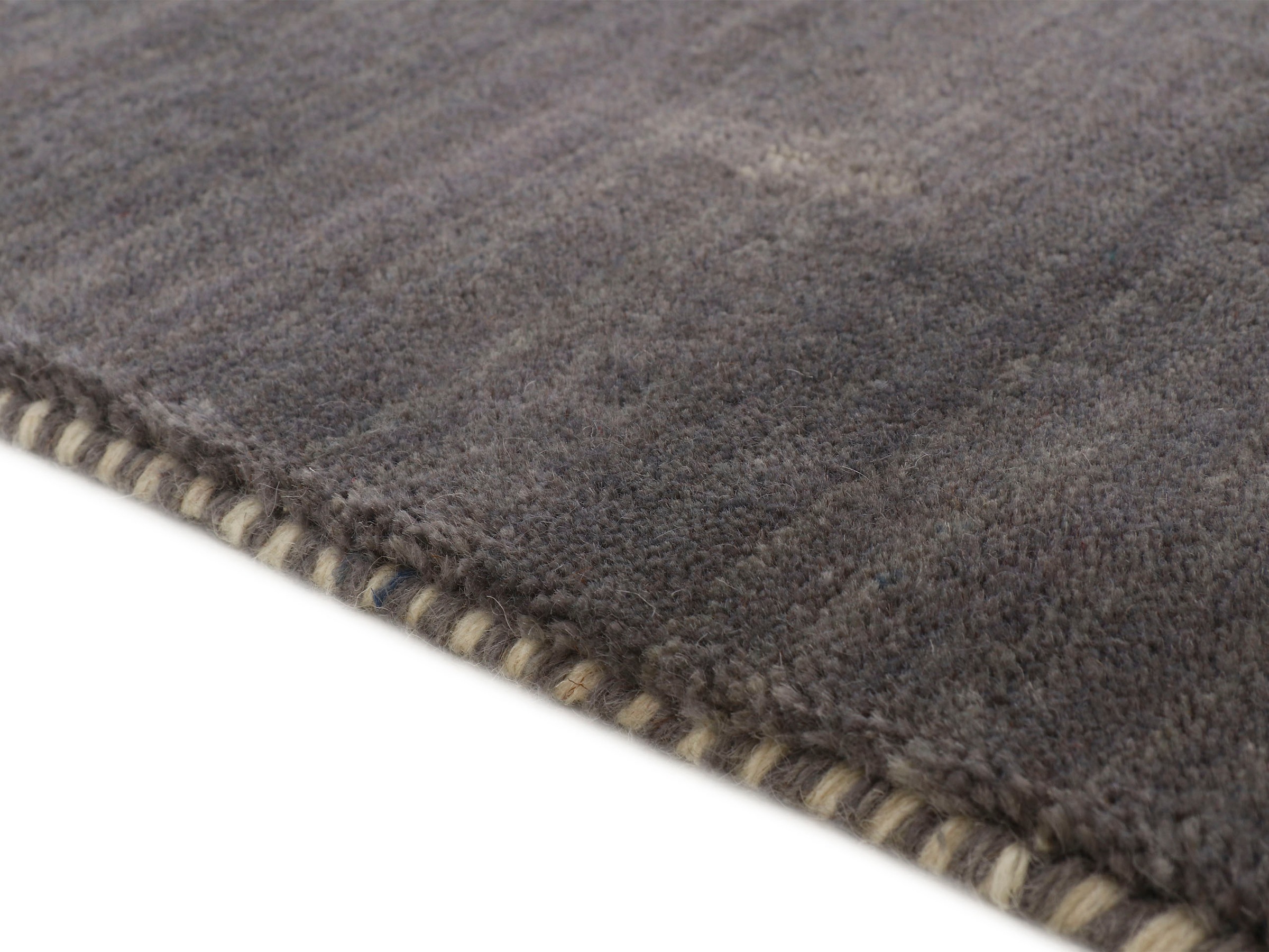 carpetfine Wollteppich »Gabbeh Uni, auch als Läufer und Rund erhältlich«, rechteckig, 15 mm Höhe, reine Wolle, handgewebt, Gabbeh Loom Tiermotiv, große Farbauswahl