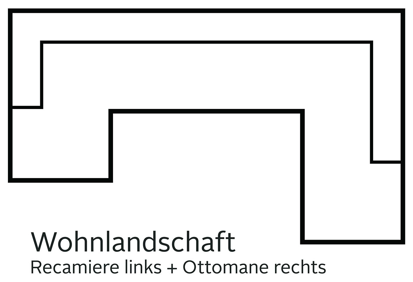 DOMO collection Wohnlandschaft »Santana mit viel Platz, komfortabel, moderner Fuß, bequeme Armlehne«, wahlweise mit Bettfunktion, U-Form