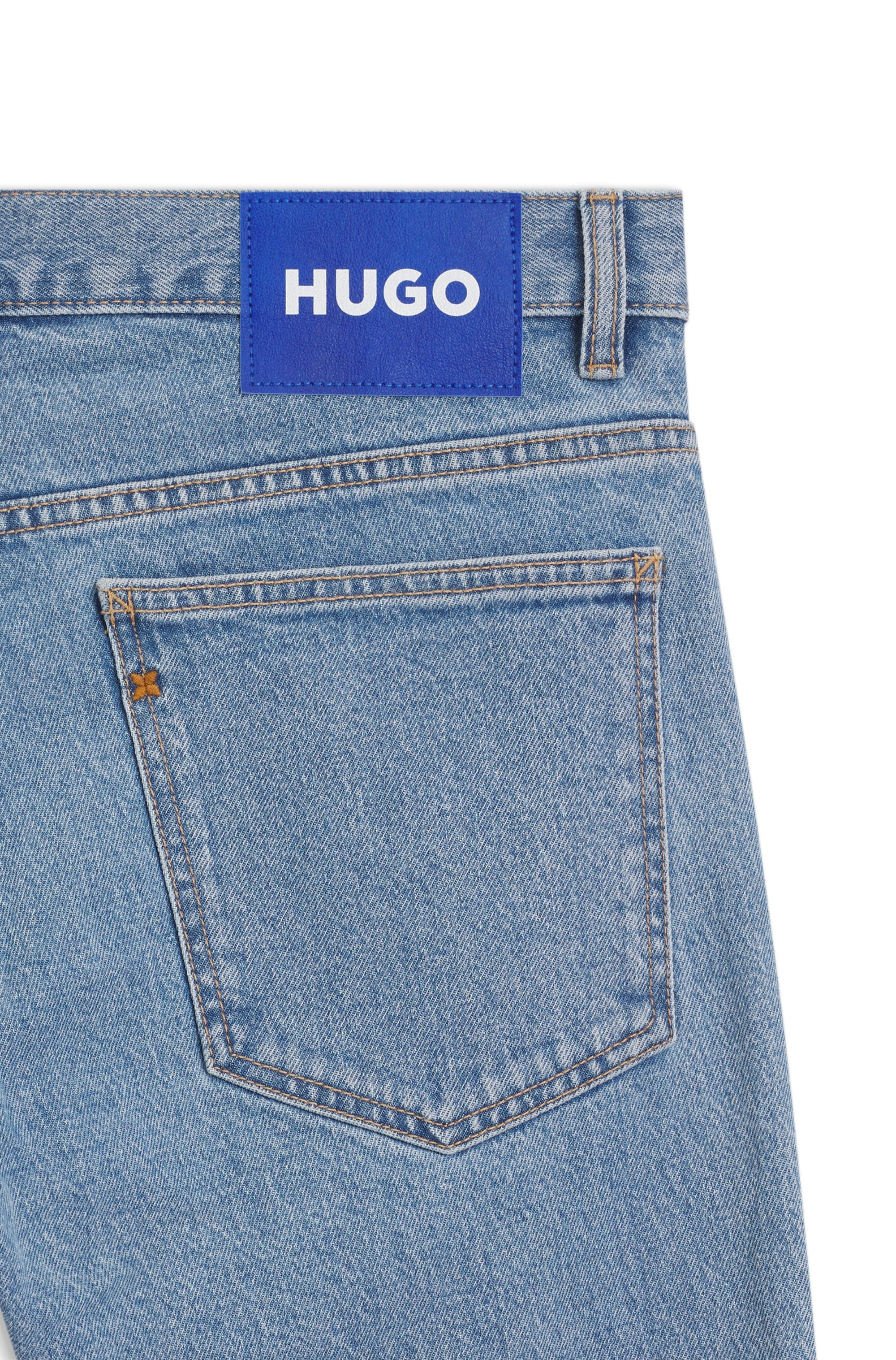 HUGO Blue Slim-fit-Jeans »Ash« mit Stone-washed- Finish
