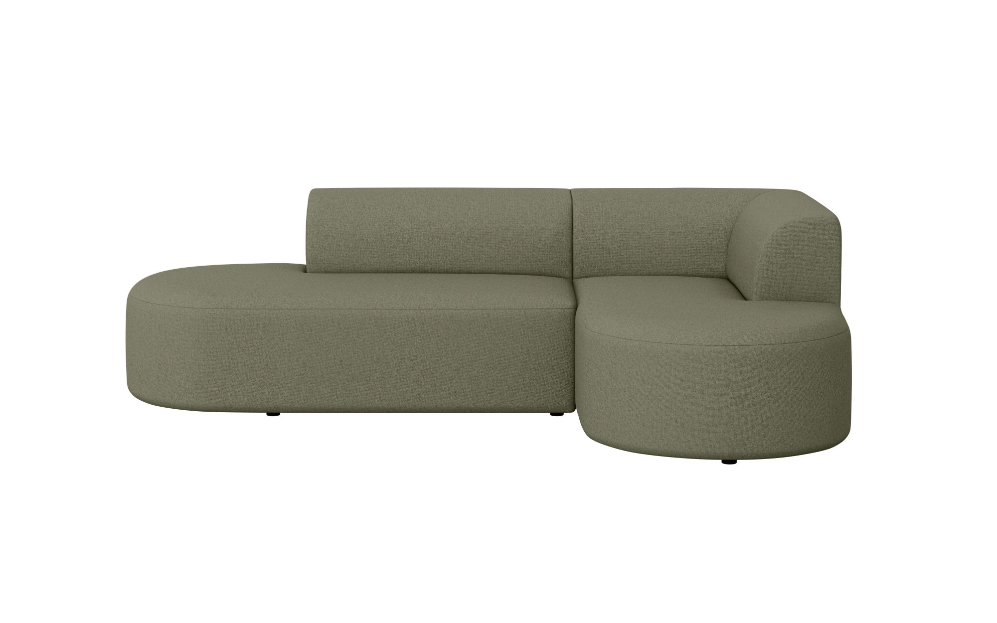 andas Ecksofa »Ecksofa Tvinne mit Ottomane links oder rechts bestellbar« L-Form, mit Wellenunterfederung, BxTxH 260x170x73 cm