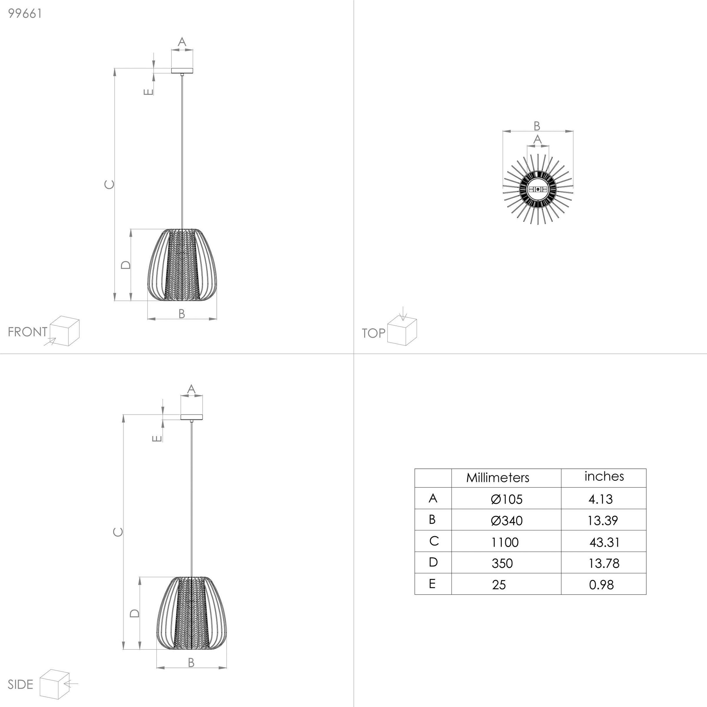 EGLO Hängeleuchte »CURASAO«, Hängeleuchte in schwarz aus Stahl - exkl. E27  - 40W online kaufen | mit 3 Jahren XXL Garantie