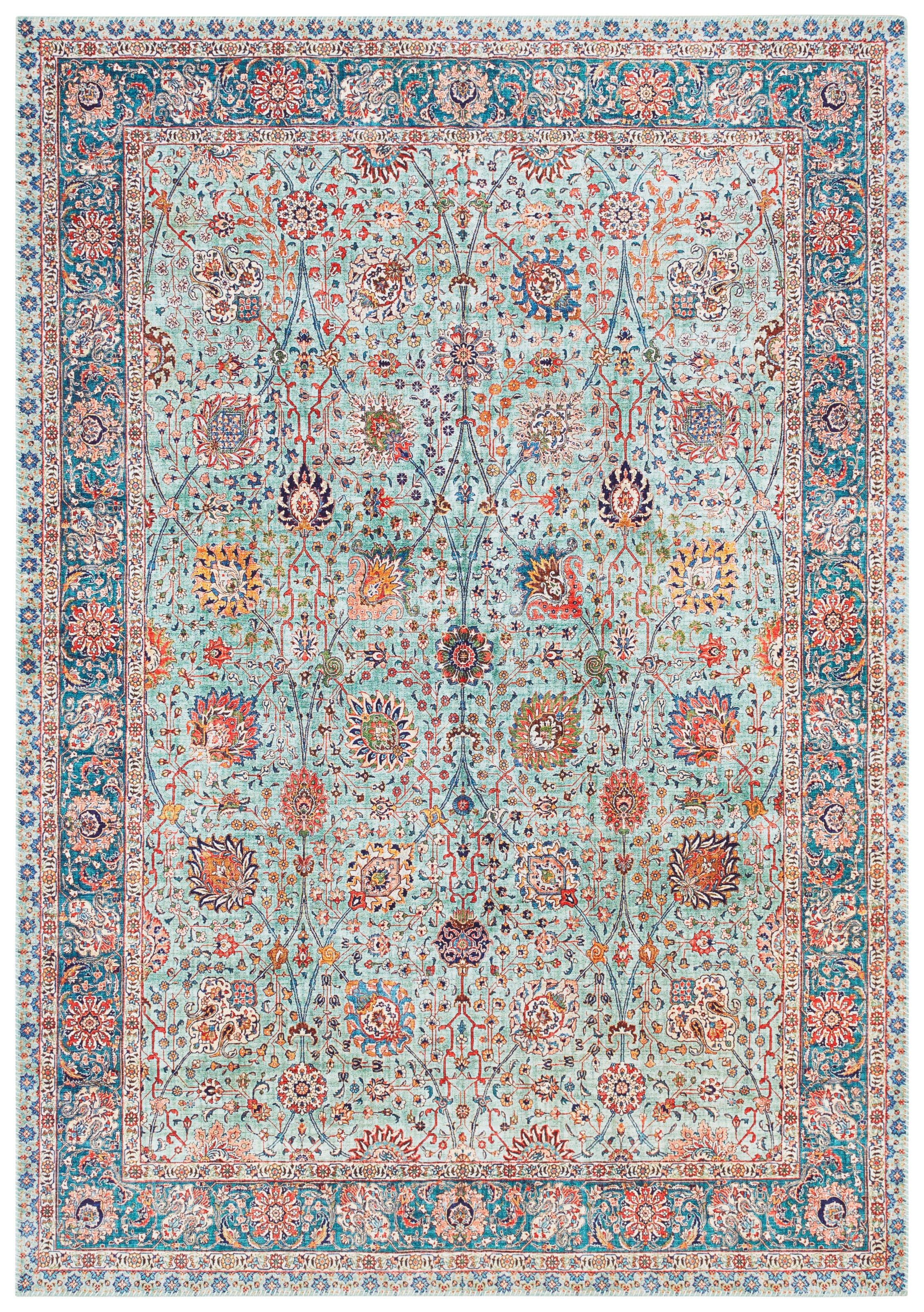 ELLE DECORATION Teppich »Mahal«, rechteckig, 5 mm Höhe, Orientalisch, Kurzflor, Vintage, Wohnzimmer, Schlafzimmer, Läufer