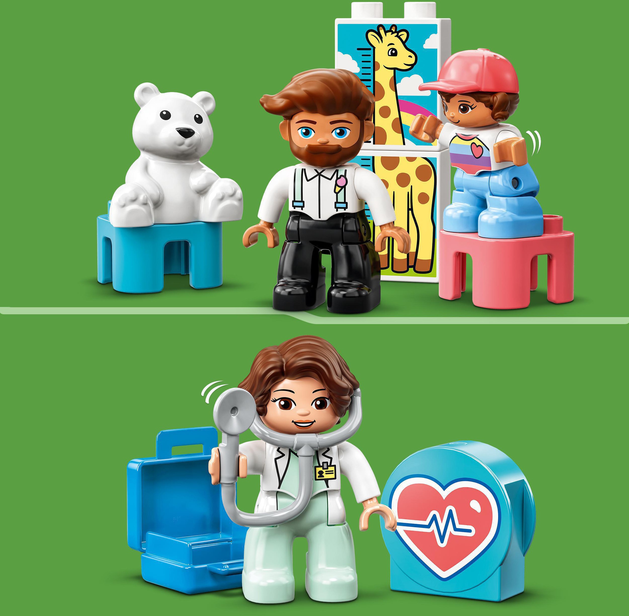 LEGO® Konstruktionsspielsteine »Arztbesuch (10968), LEGO® DUPLO«, (34 St.), Made in Europe