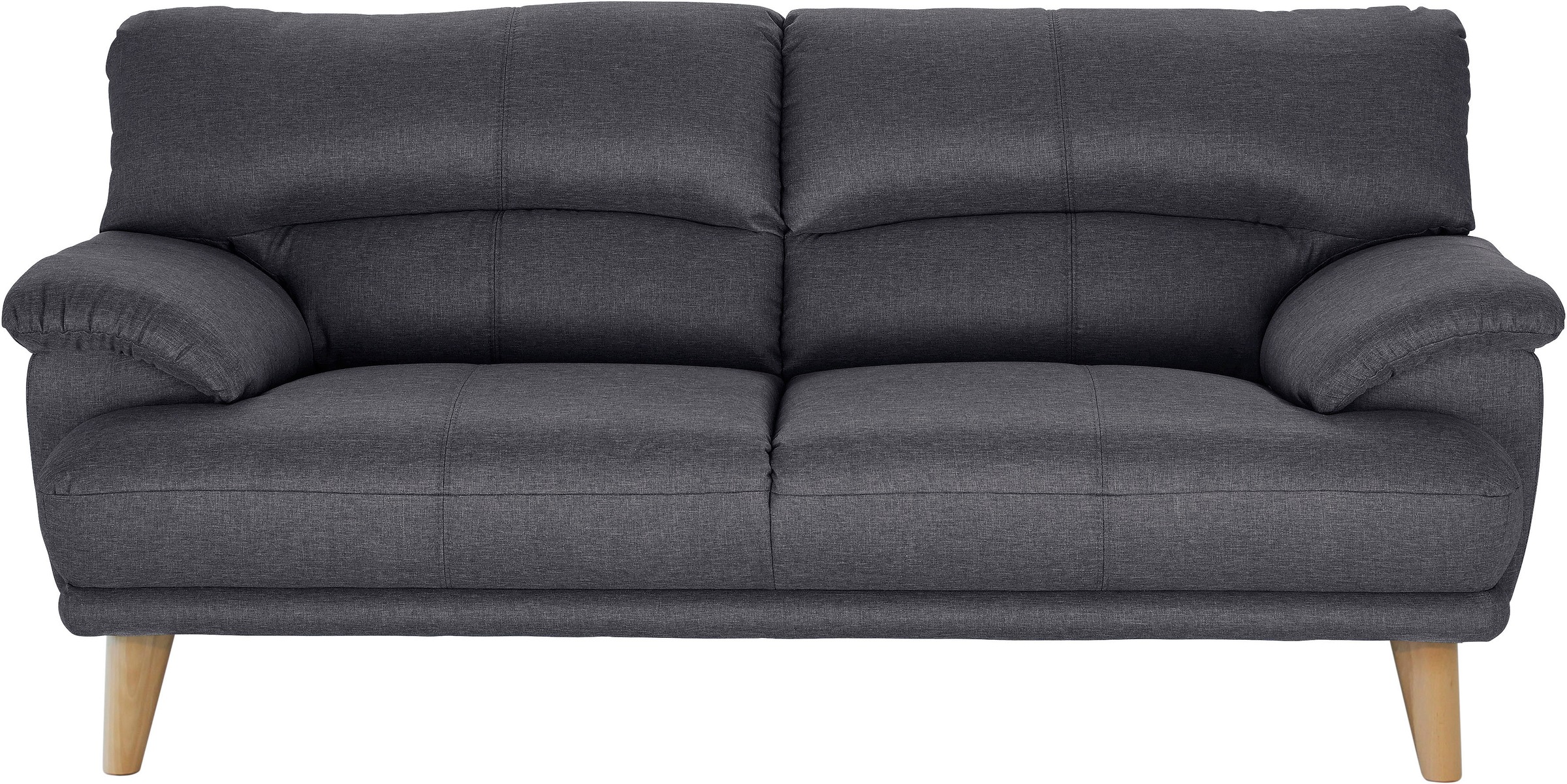 TRENDMANUFAKTUR 3-Sitzer »Cecilia, Sofa in italienischem Design«, mit tollem Sitzkomfort, extrabequeme Armlehnen, Holzfüße