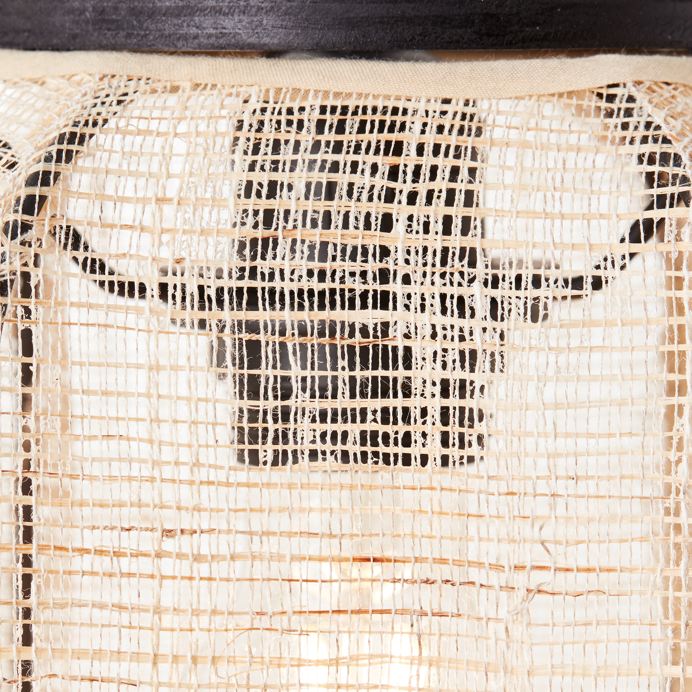 Home affaire Pendelleuchte »Rouez«, 1 Holz 22cm Textil Garantie 3 online und Hängelampe XXL flammig-flammig, Schirm aus kaufen Jahren mit Durchmesser, mit 