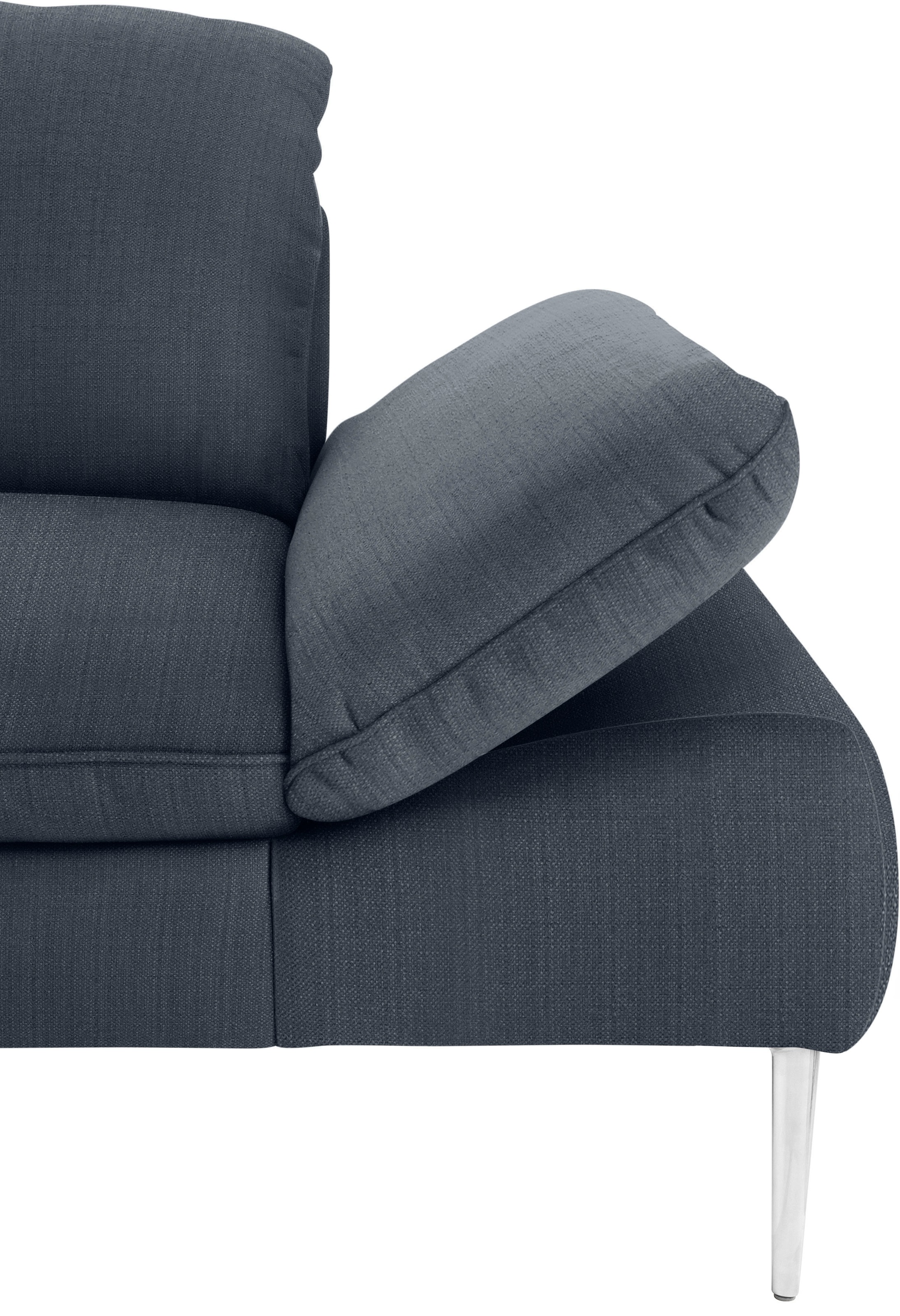 W.SCHILLIG 2,5-Sitzer »enjoy&MORE« mit Sitztiefenverstellung, Füße Chrom glänzend, Breite 232 cm