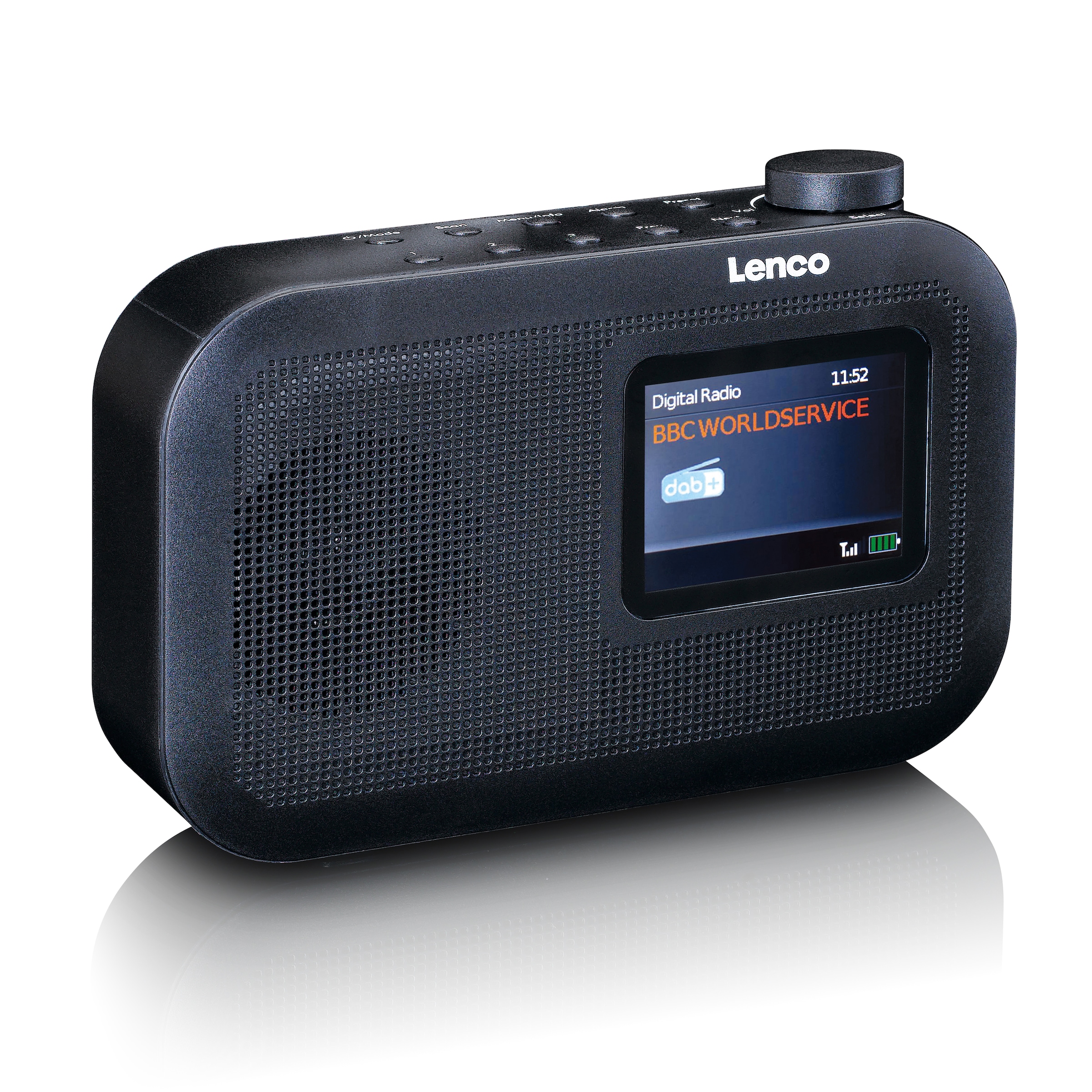 Lenco Digitalradio (DAB+) »PDR-026BK« (Bluetooth Digitalradio (DAB+) | FM-Tuner ) tragbar, großes Farbdisplay und integr. Akku