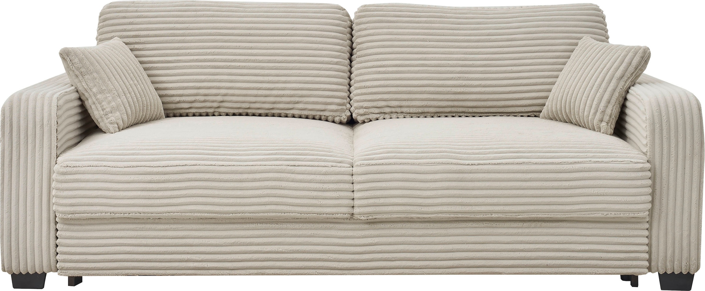 ED EXCITING DESIGN Schlafsofa »Carrara«, mit Bettkasten & 2 Zierkissen