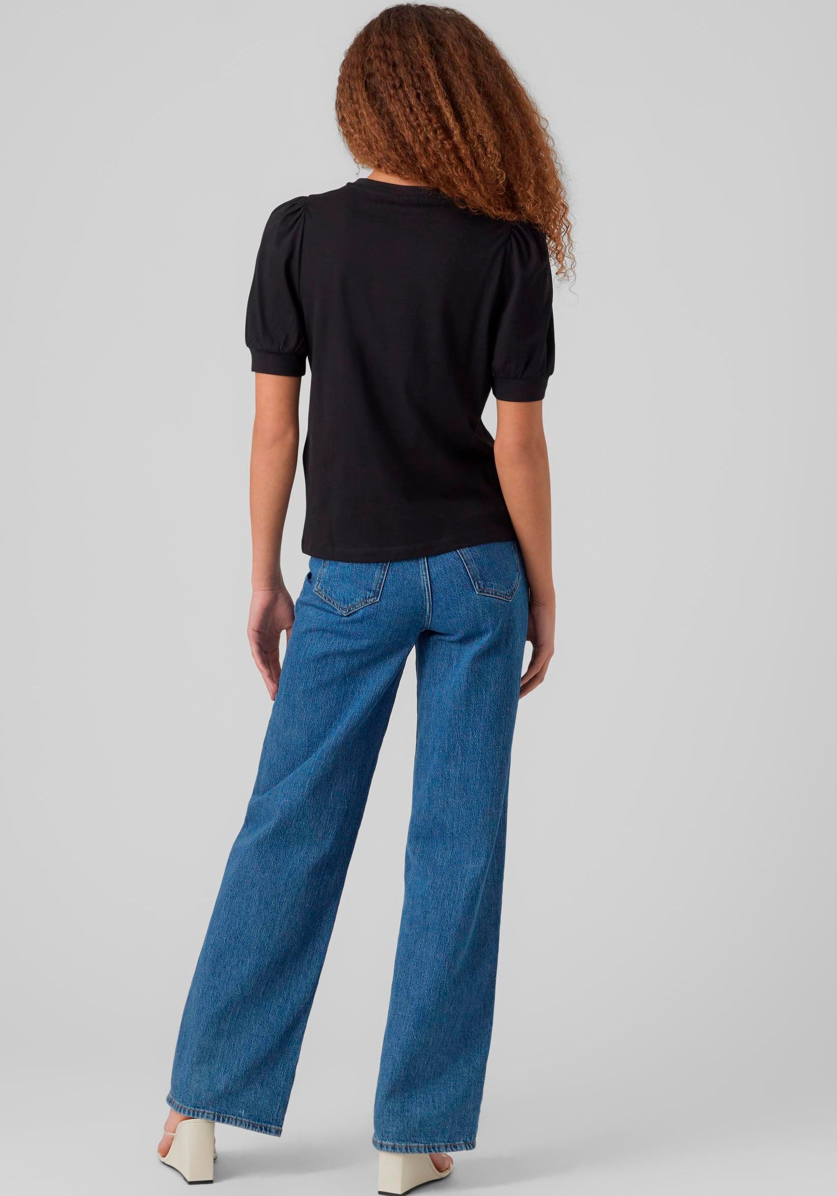 Vero Moda T-Shirt »VMKERRY 2/4 O-NECK TOP VMA JRS NOOS«, mit Rundhalsausschnitt