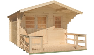 KONIFERA Gartenhaus »Kallenberg 2«, (Set), mit Terrasse, Vordach und Fußboden kaufen