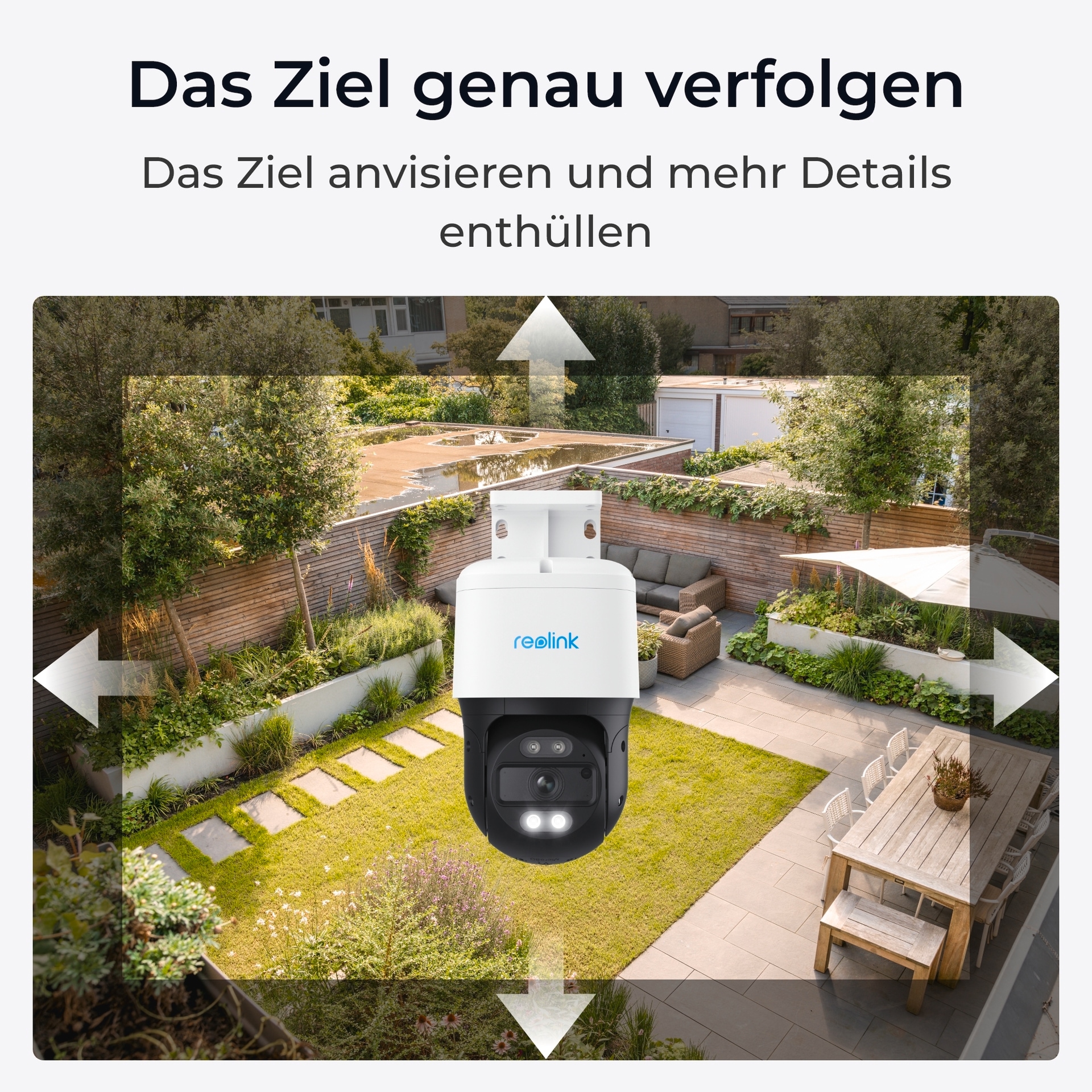 Reolink Überwachungskamera »P830 - 4K PoE Pan-Tilt Überwachungskamera Aussen mit Auto-Tracking«, Außenbereich, Personen-/Fahrzeug-/Haustiererkennung, Spotlight, Zwei-Wege-Audio