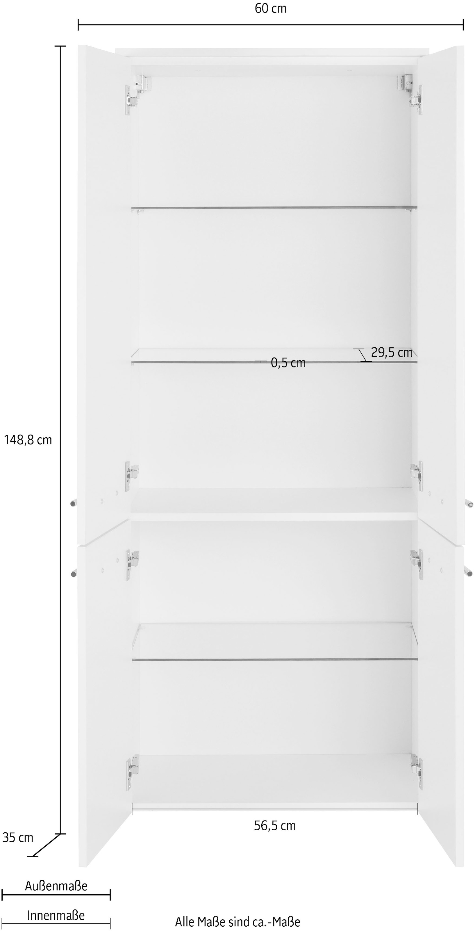 MARLIN Midischrank »3040«, Breite 60 cm