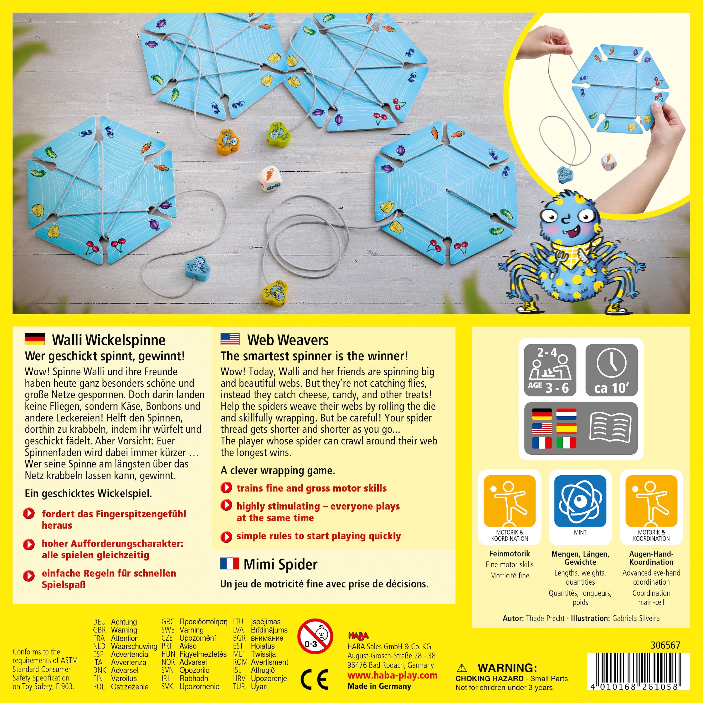 Haba Spiel »Walli Wickelspinne«, Made in Germany