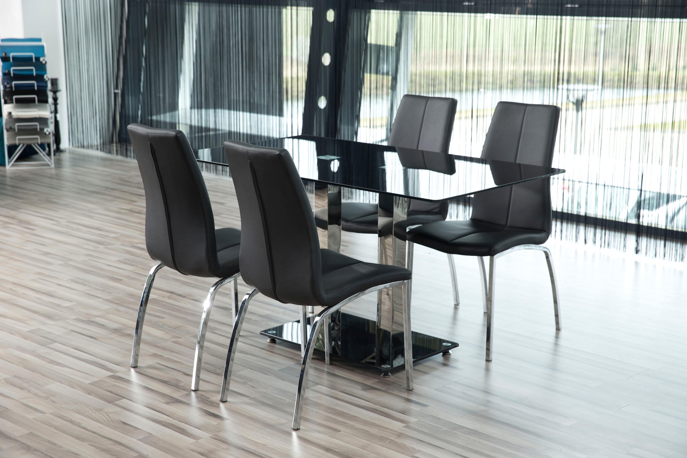 ACTONA GROUP Esszimmerstuhl »Alois«, (Set), 4 St., Kunstleder, mit einer schönen Silhouette in Lederoptik, hohe Rückenlehne