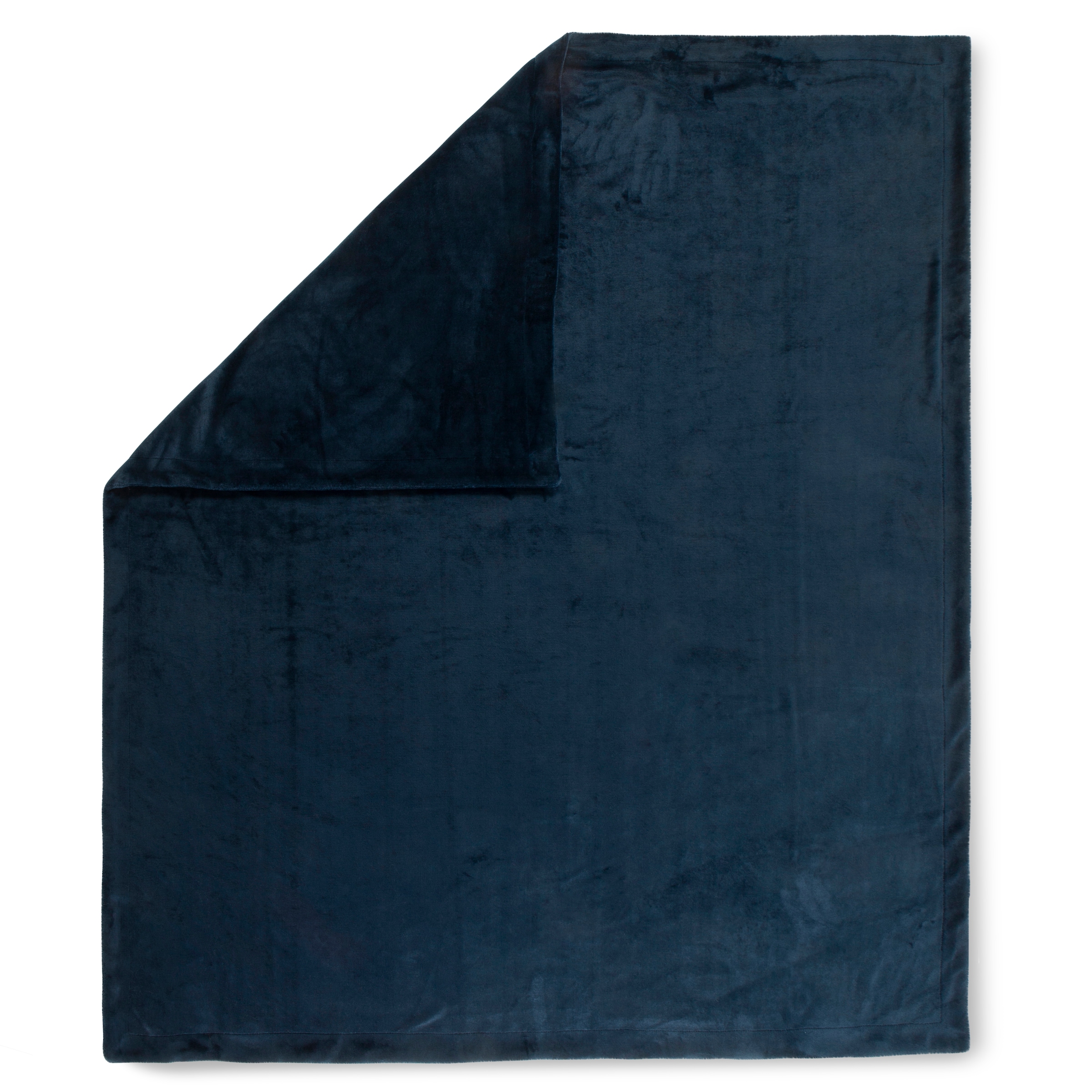 hip Plaid »Uni«, Super Weich, Kuscheldecke, Wohndecke, 160x180 cm, Unifarben Dunkelblau