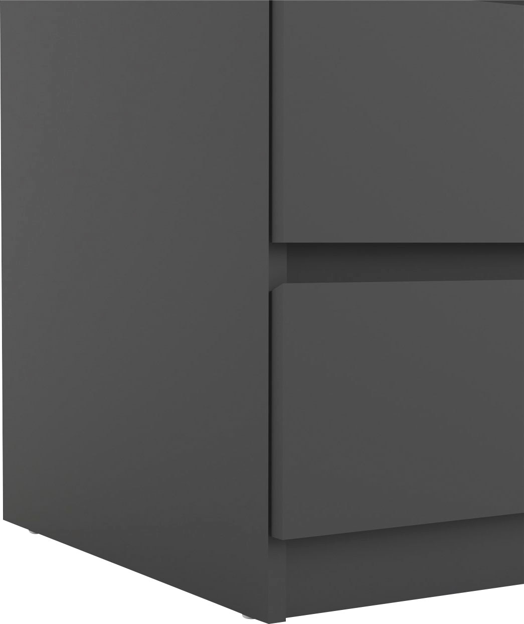 INOSIGN Highboard »Naia, Hockkommode mit 5 Schubkästen«, abgerundete Schubladenkanten auf Metallgleiter, Breite 40,4 cm