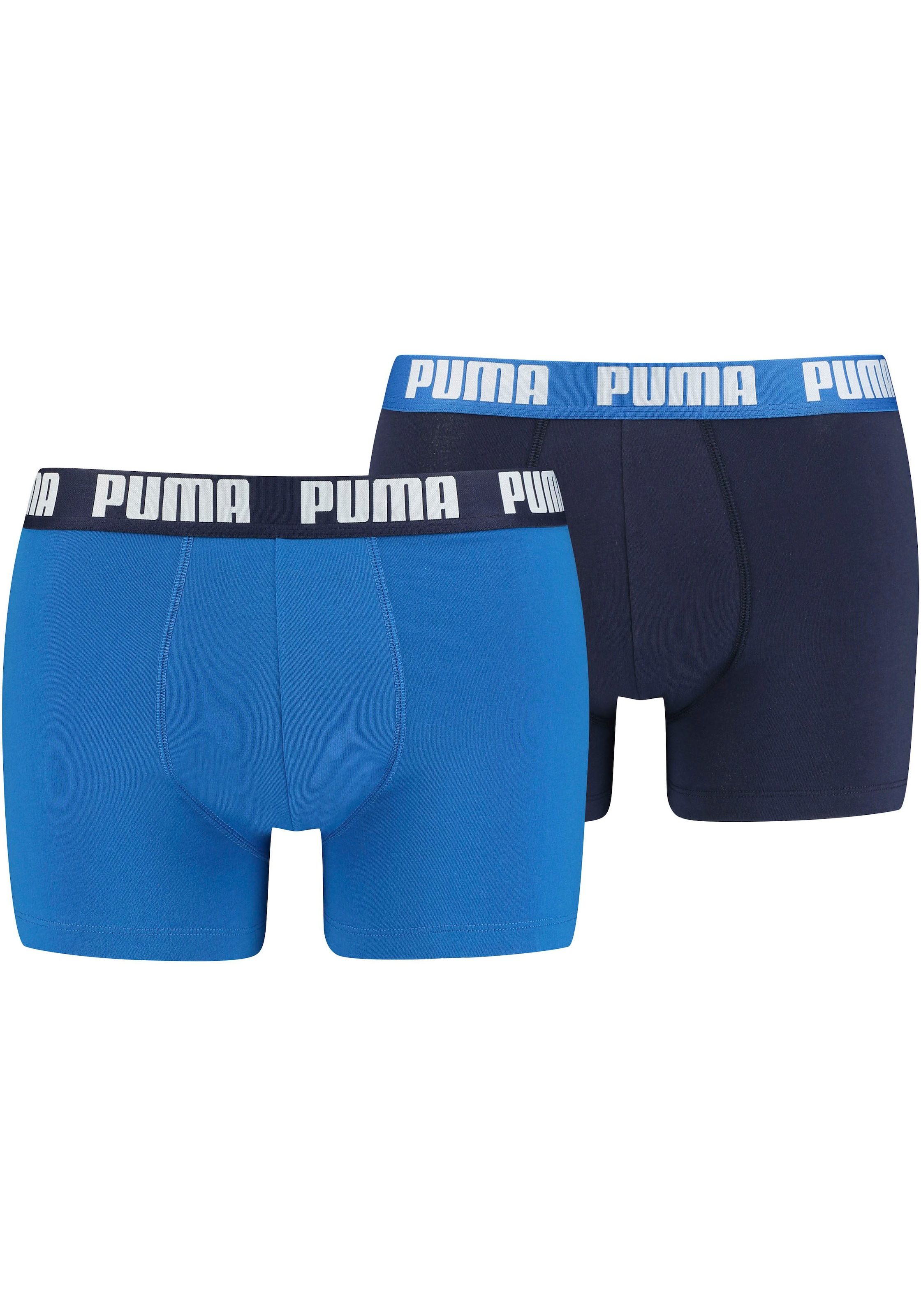 PUMA Boxer, (Packung, 2 St.), mit verschieden farbigem Webbund bei ♕