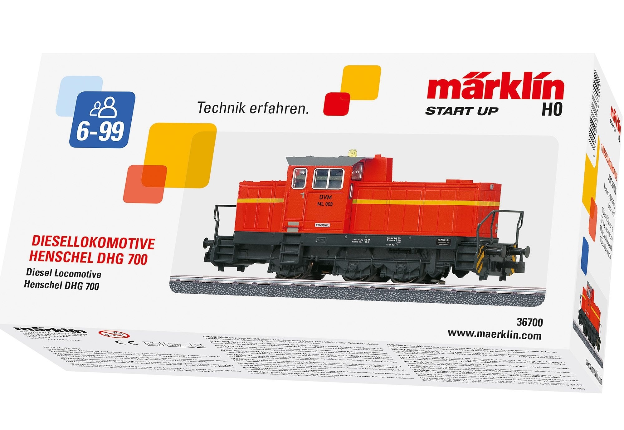 Märklin Diesellokomotive »Märklin Start up - Rangierlokomotive Henschel DHG 700 - 36700«