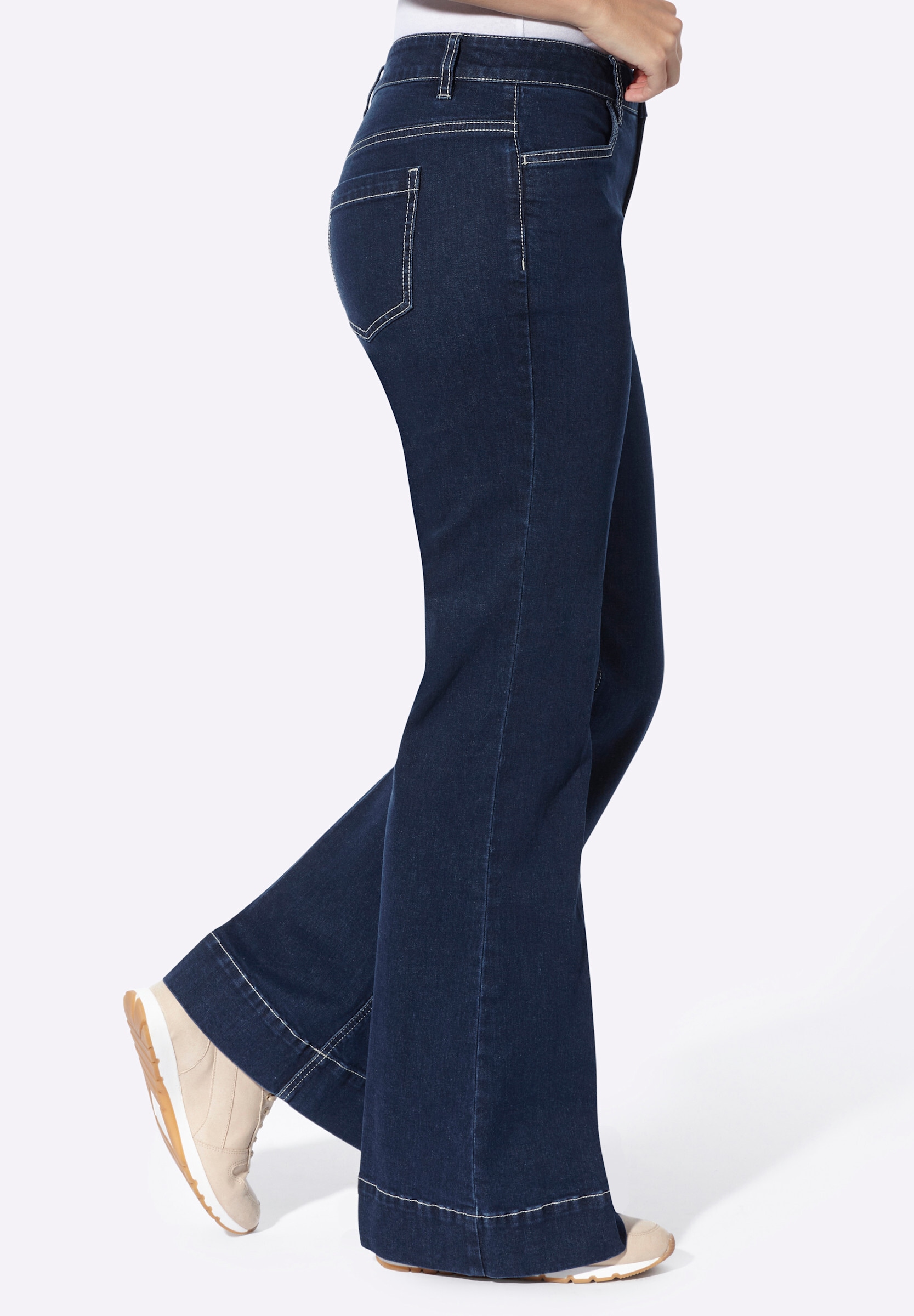 heine Bootcut-Jeans »Jeans Bootcut-Jeans mit Bügelfalten«
