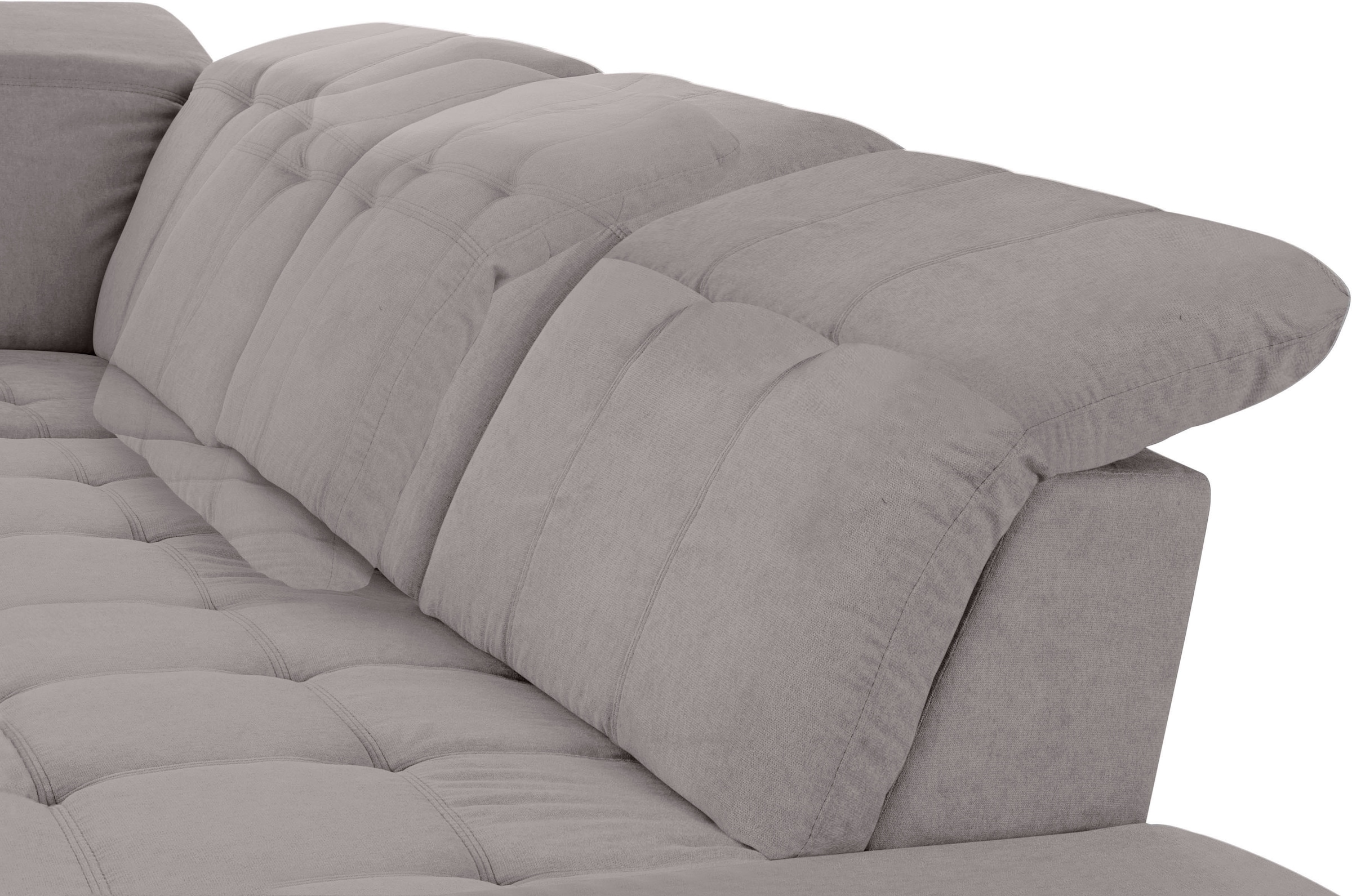COTTA Ecksofa »Holiday L-Form mit Sitztiefen-, Armteil- und Kopfteilverstellung«, wahlweise mit Bettfunktion & Bettkasten