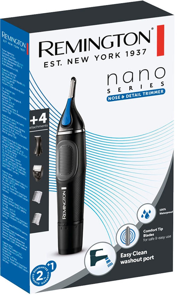 Remington Nasen- und Ohrhaartrimmer »NE3870« 2 Aufsätze mit Active BladeClean-System, auch für Augenbrauen