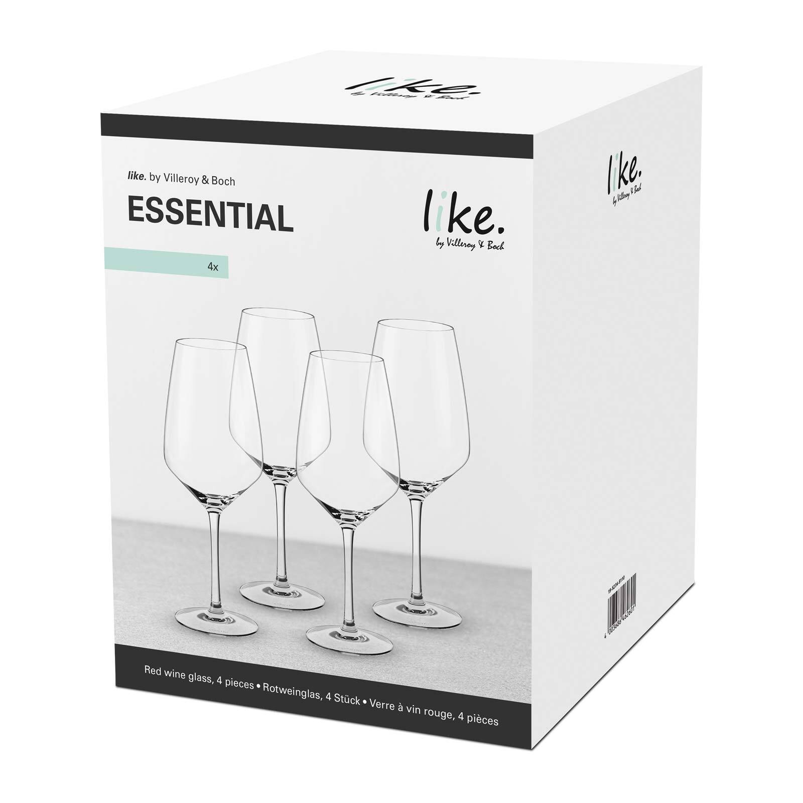 like. by Villeroy & Boch Rotweinglas »Rotweingläser Essential 200 ml 4er Set transparent« Spülmaschinenfest