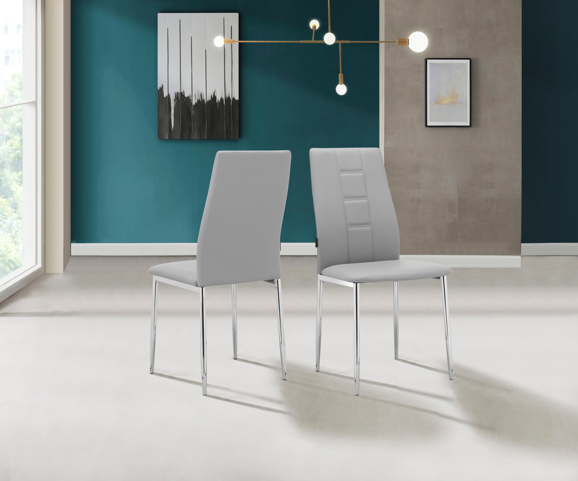 INOSIGN Esszimmerstuhl »Acilino«, 2 St., Kunstleder, im 2er Set erhältlich,  mit Sitz und Rücken gepolstert, Sitzhöhe 49 cm auf Rechnung bestellen | 4-Fuß-Stühle