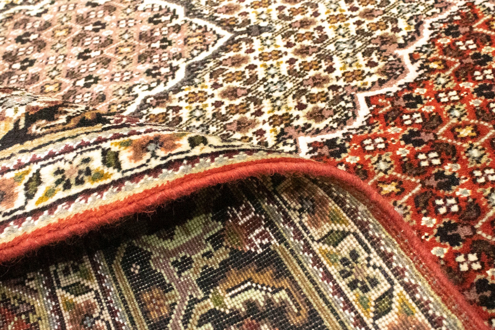 morgenland Wollteppich »Täbriz Teppich handgeknüpft rot