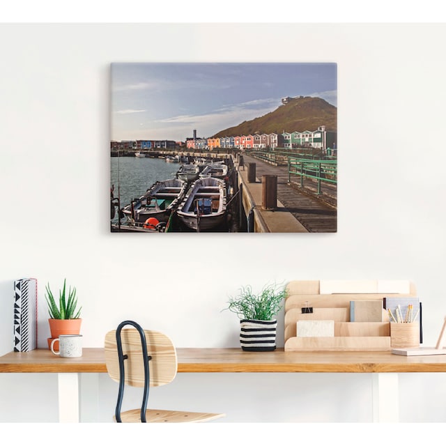Artland Wandbild »Hafen Helgoland«, Europa, (1 St.), als Leinwandbild,  Wandaufkleber oder Poster in versch. Größen online bei UNIVERSAL