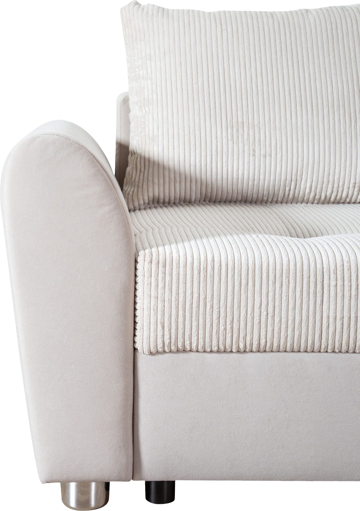 COLLECTION AB Ecksofa »Jana L-Form«, inkl. Bettfunktion,Bettkasten und Bonnelfederkern