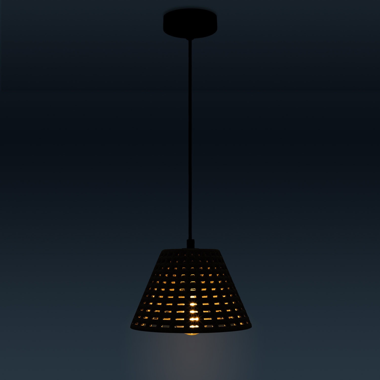 Paco Home Pendelleuchte »GITTA«, 1 flammig, Leuchtmittel E27 | ohne Leuchtmittel, Hängelampe LED, E27 Gitter Lampe Wohnzimmer Esszimmer Küche Beton