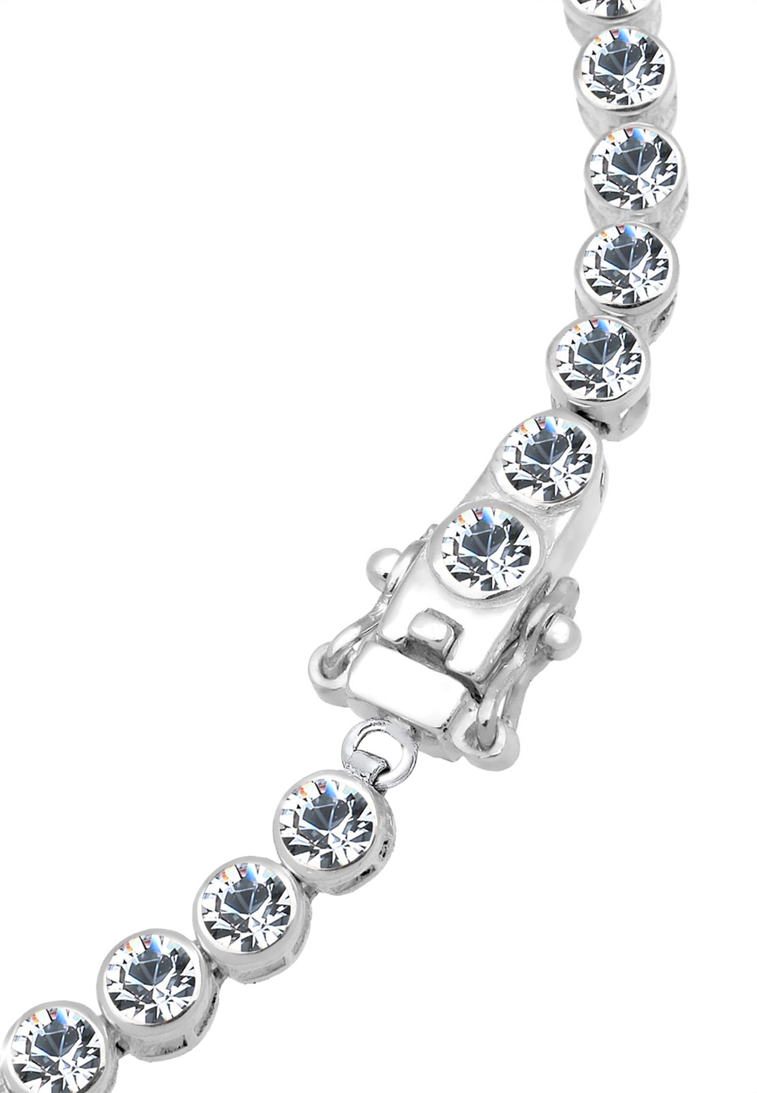Elli Armkette »Armband Tennis Armband mit Kristalle Silber«
