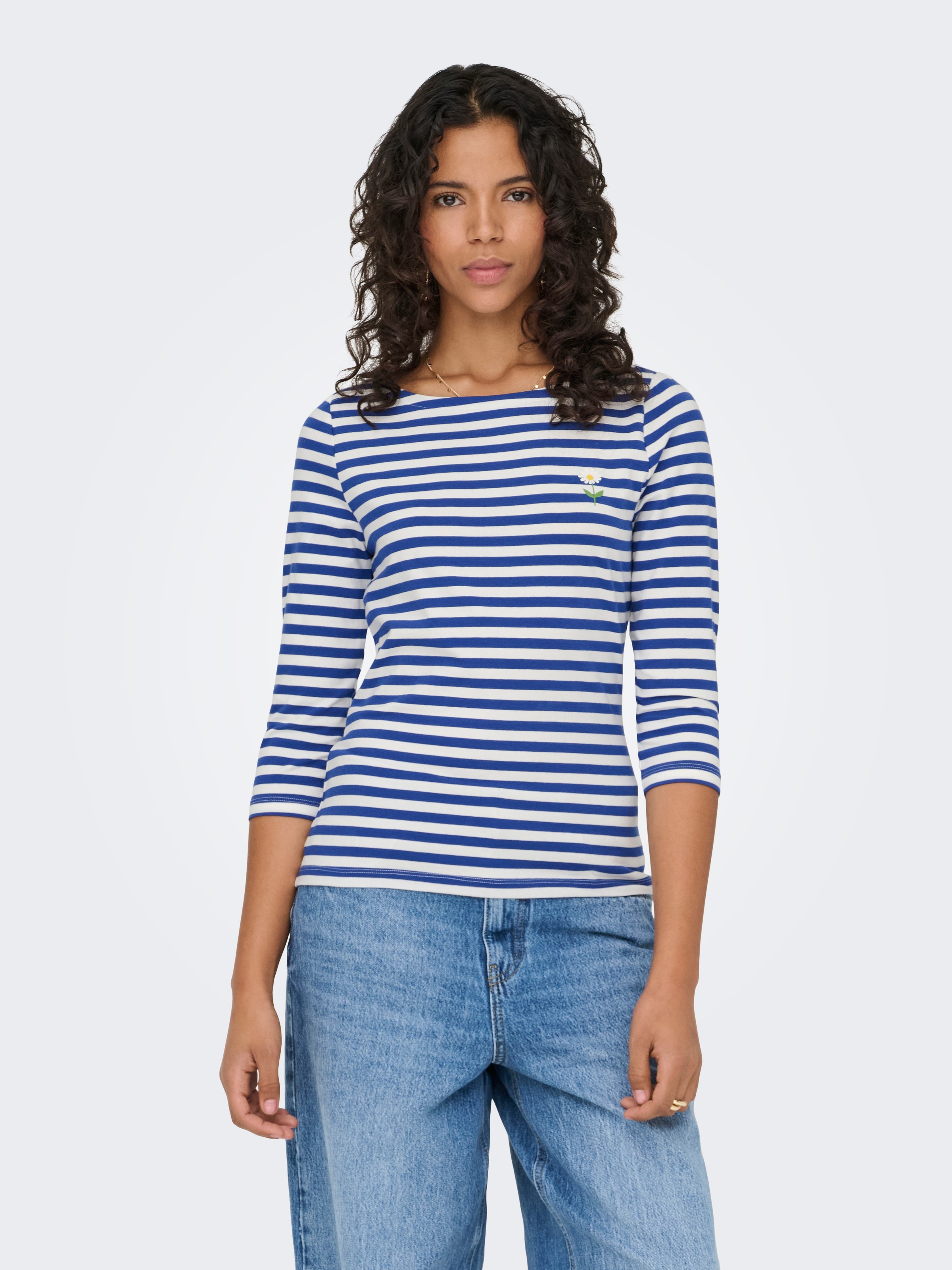 ONLY 3/4-Arm-Shirt »ONLFIFI LIFE 3/4 PRINTED TOP CS JRS«